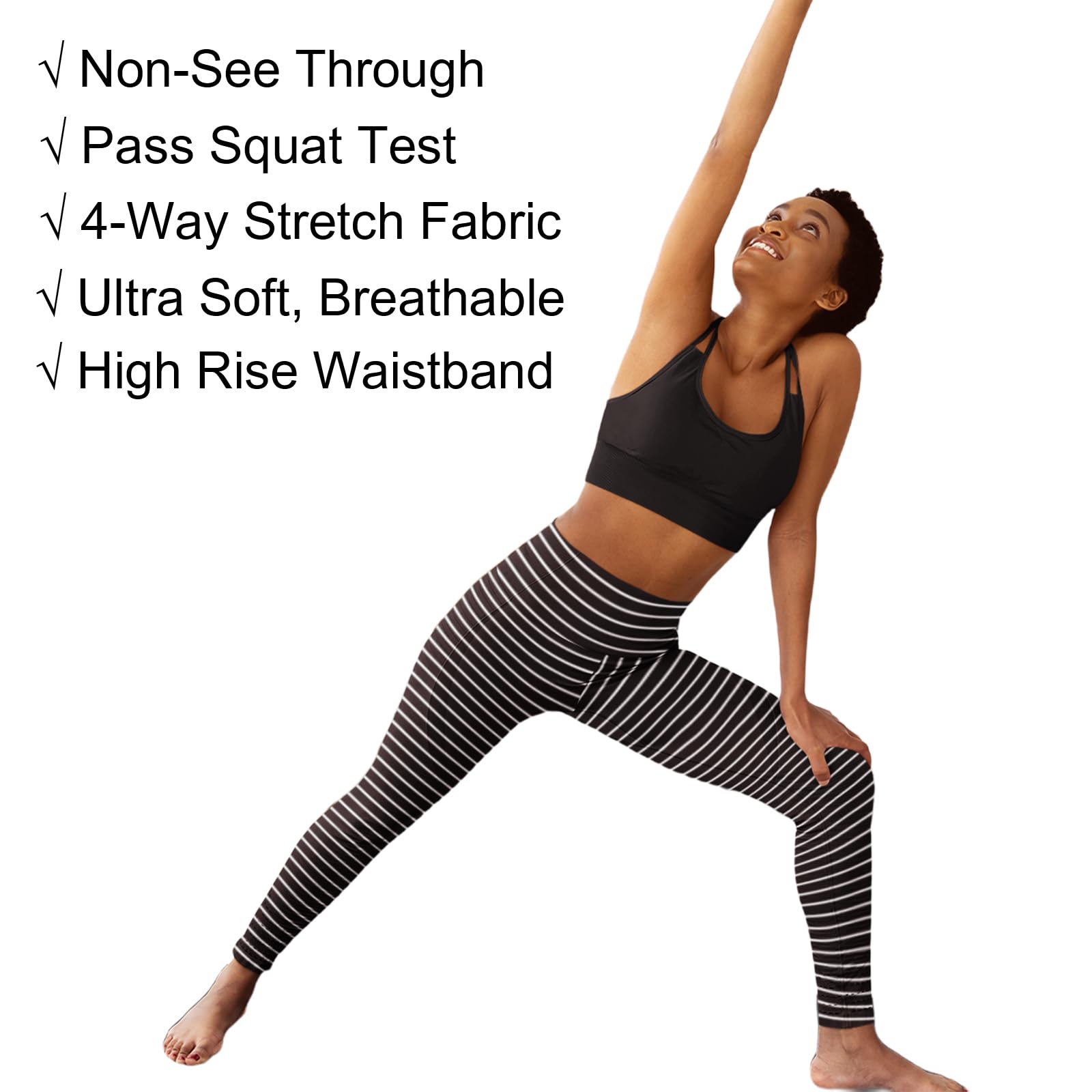 Cerburny High Waisted Yoga Pants for Women - Tummy Control Workout Leggings, Gym & Athletic Spandex Pants - Perfect for Yoga, Running & Casual Wear