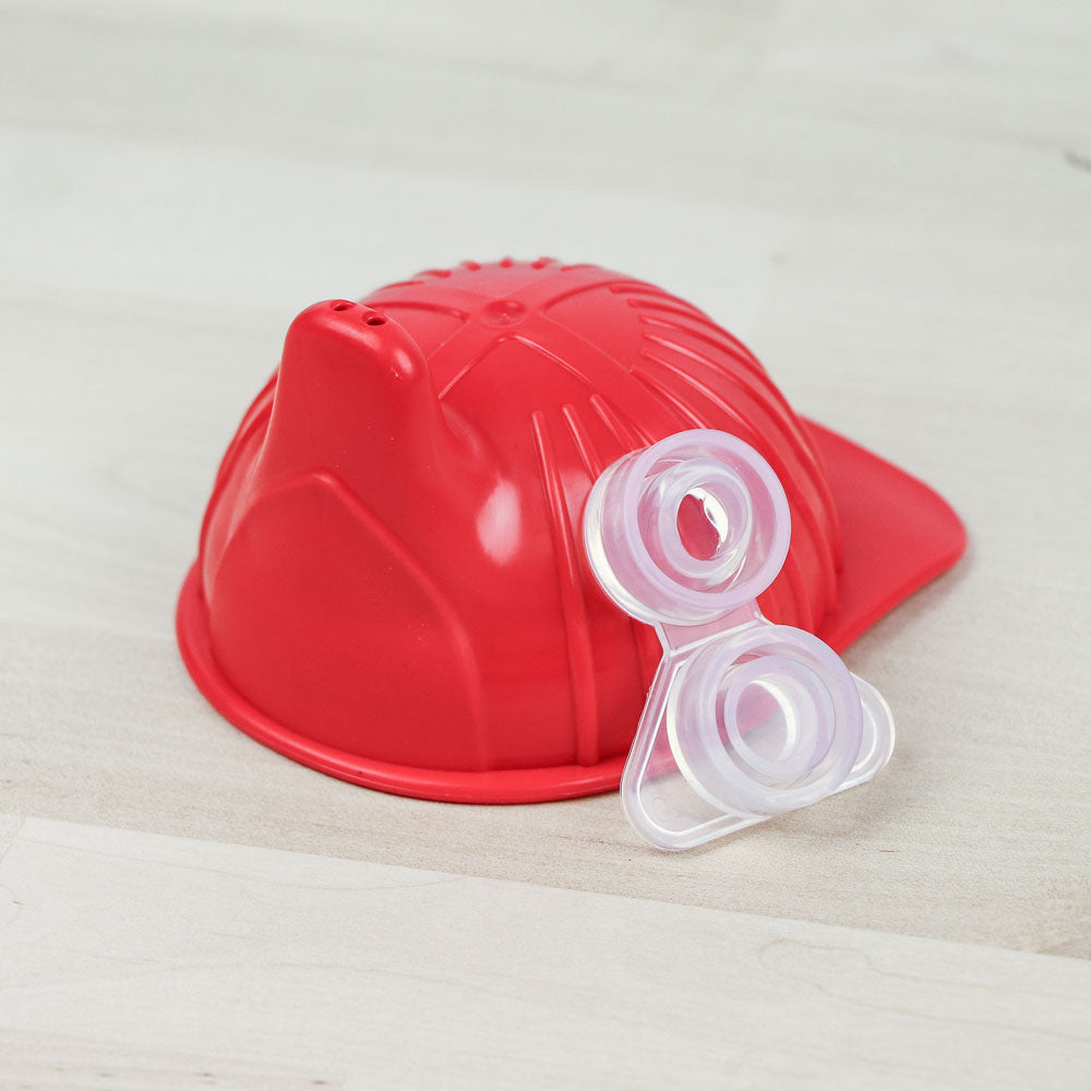 No Spill Sippy Cup Lid with Fireman Helmet Design - Leak-Proof Toddler Cup Cover for Mess-Free Drinking - Perfect for Daycare, Travel & On-the-Go Use