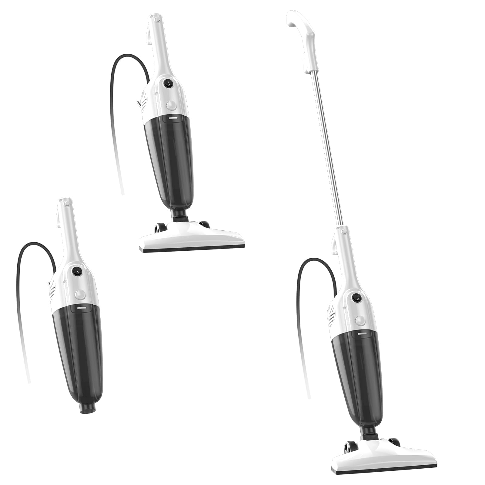 Powerful Corded Stick Vacuum Cleaner for Pet Hair & Hardwood Floors - Home & Car Use