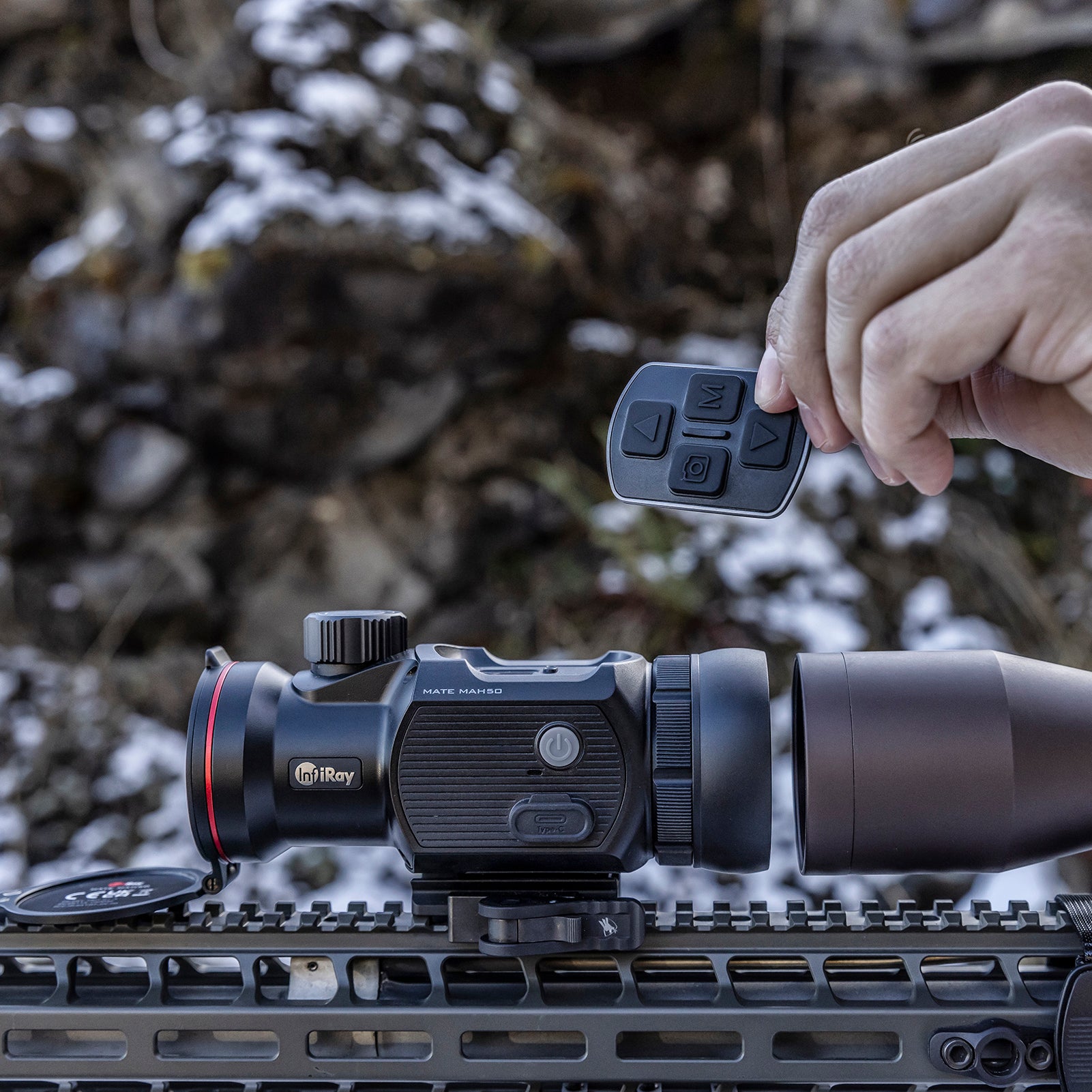 iRay Mate MAH50 Clip-On Thermal Monocular - 50mm Lens, 2400 Yard Detection Range for Hunting, Wildlife Observation & Outdoor Adventures