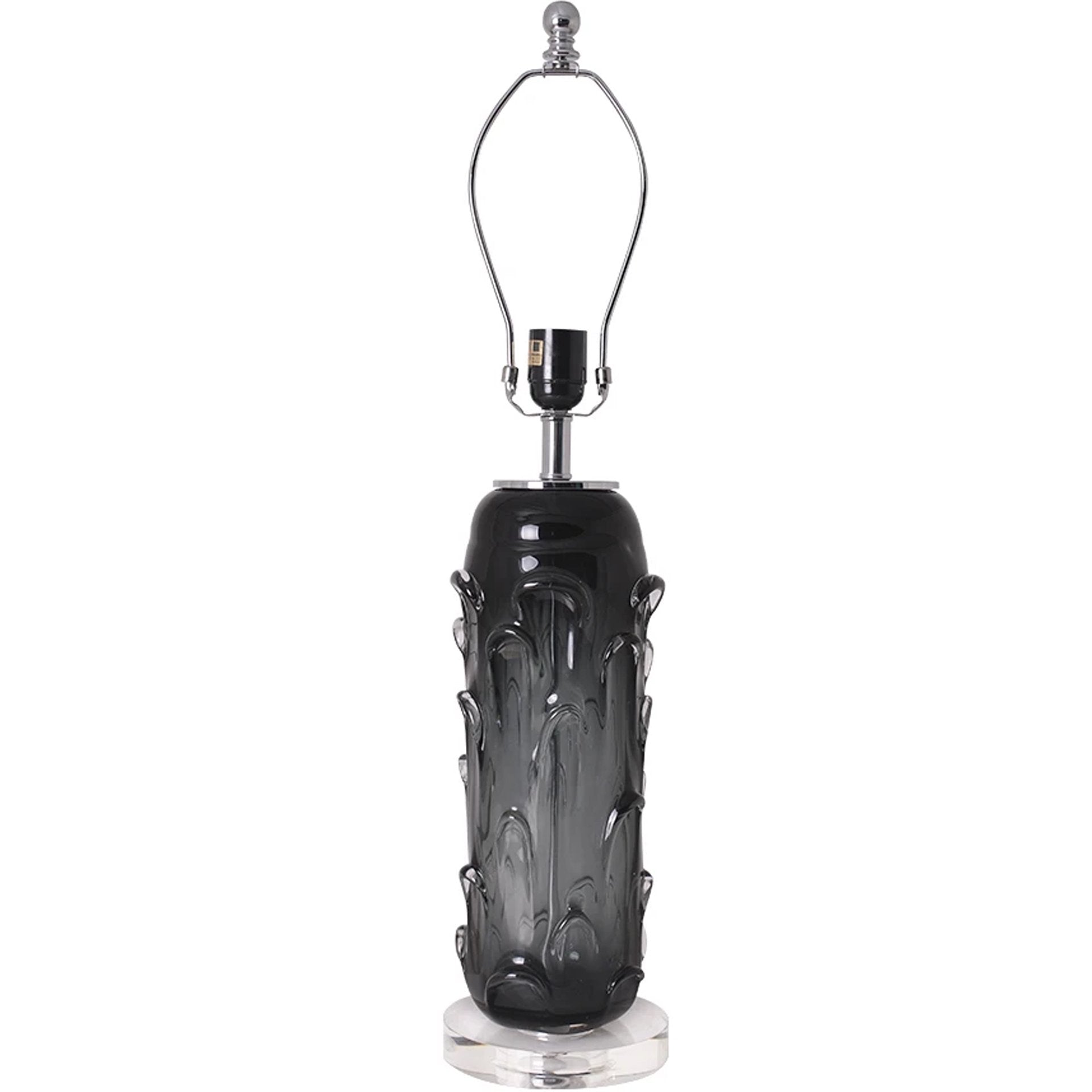 Hyacinth Sculpted Translucent Glass Accent Table Lamp - 27