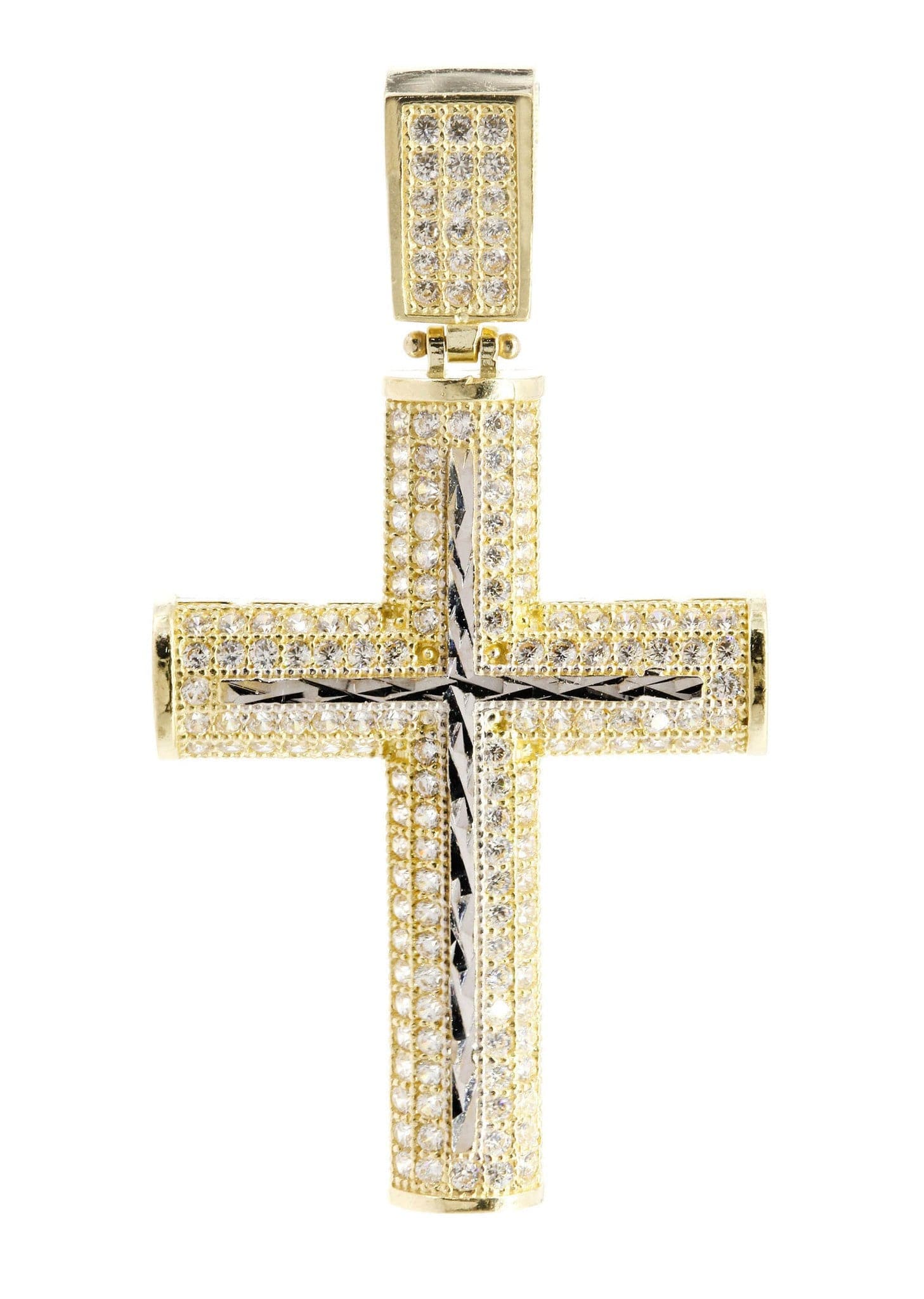 10K Gold Cross Pendant Necklace for Women & Men - 5.3 Grams Durable Religious Jewelry - Perfect for Baptism, First Communion, Confirmation & Everyday Wear