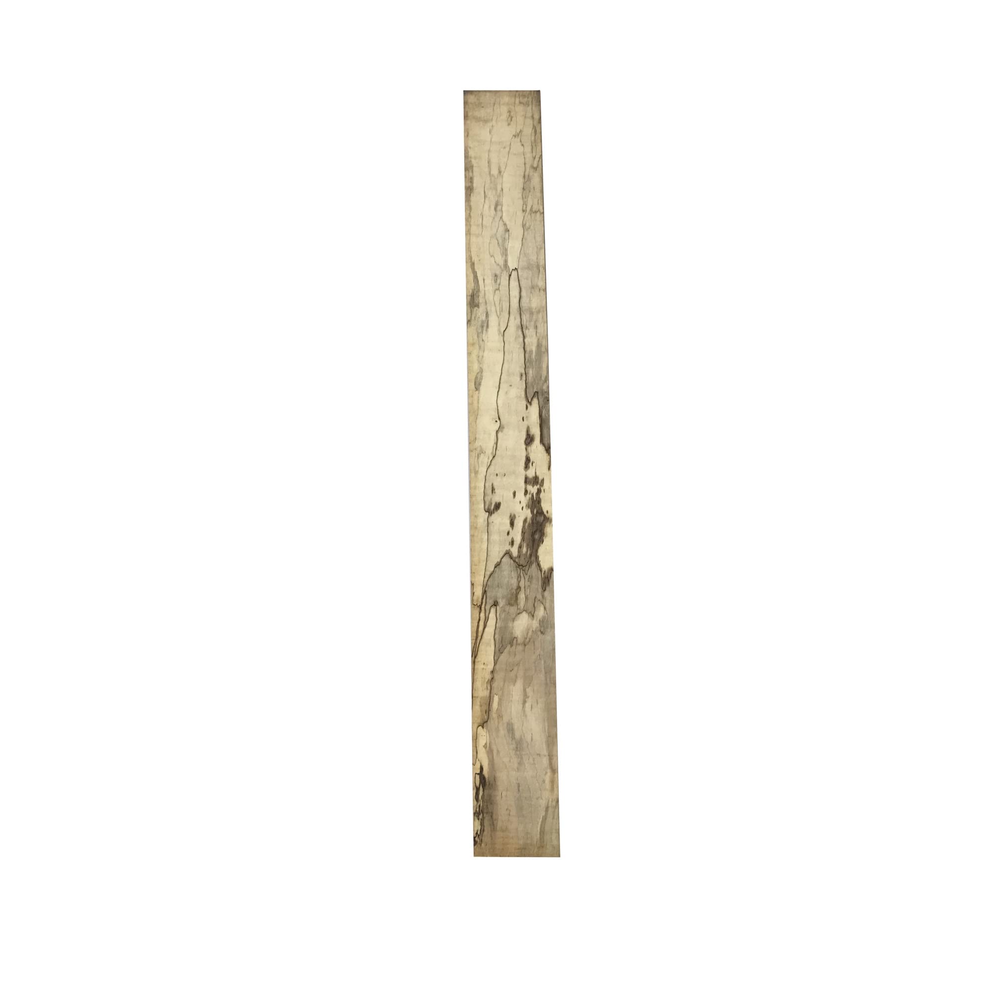 Premium Spalted Maple Wood Guitar Fretboard - Fretless Electric Guitar Neck Replacement Part - Perfect for DIY Guitar Building & Custom Upgrades