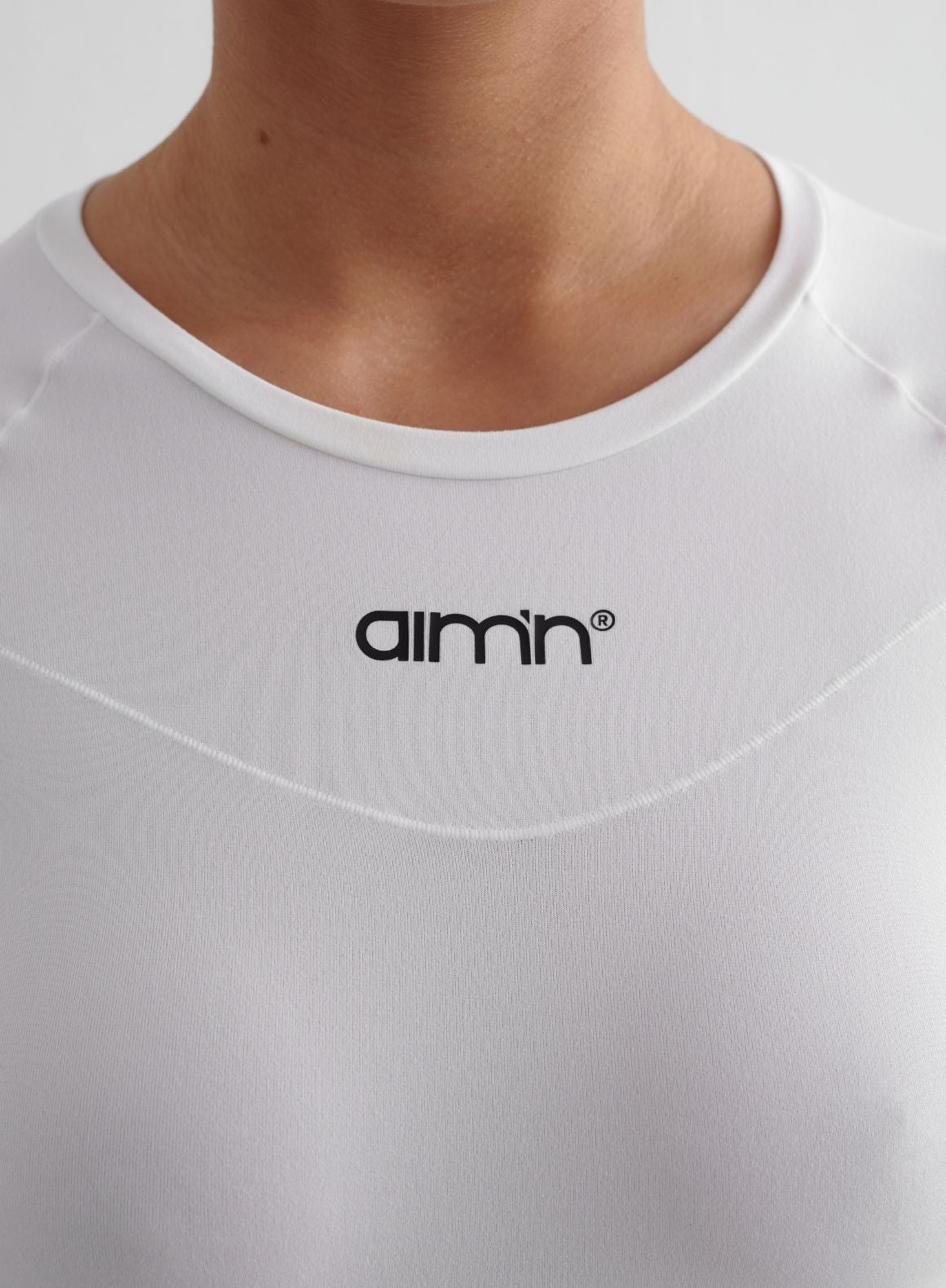 White Soft Basic Long Sleeve T-Shirt for Women - Comfortable Cotton Top for Casual Wear, Layering & Everyday Outfits
