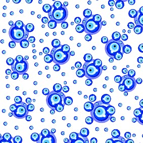 Blue Turkish Evil Eye Bead Pattern