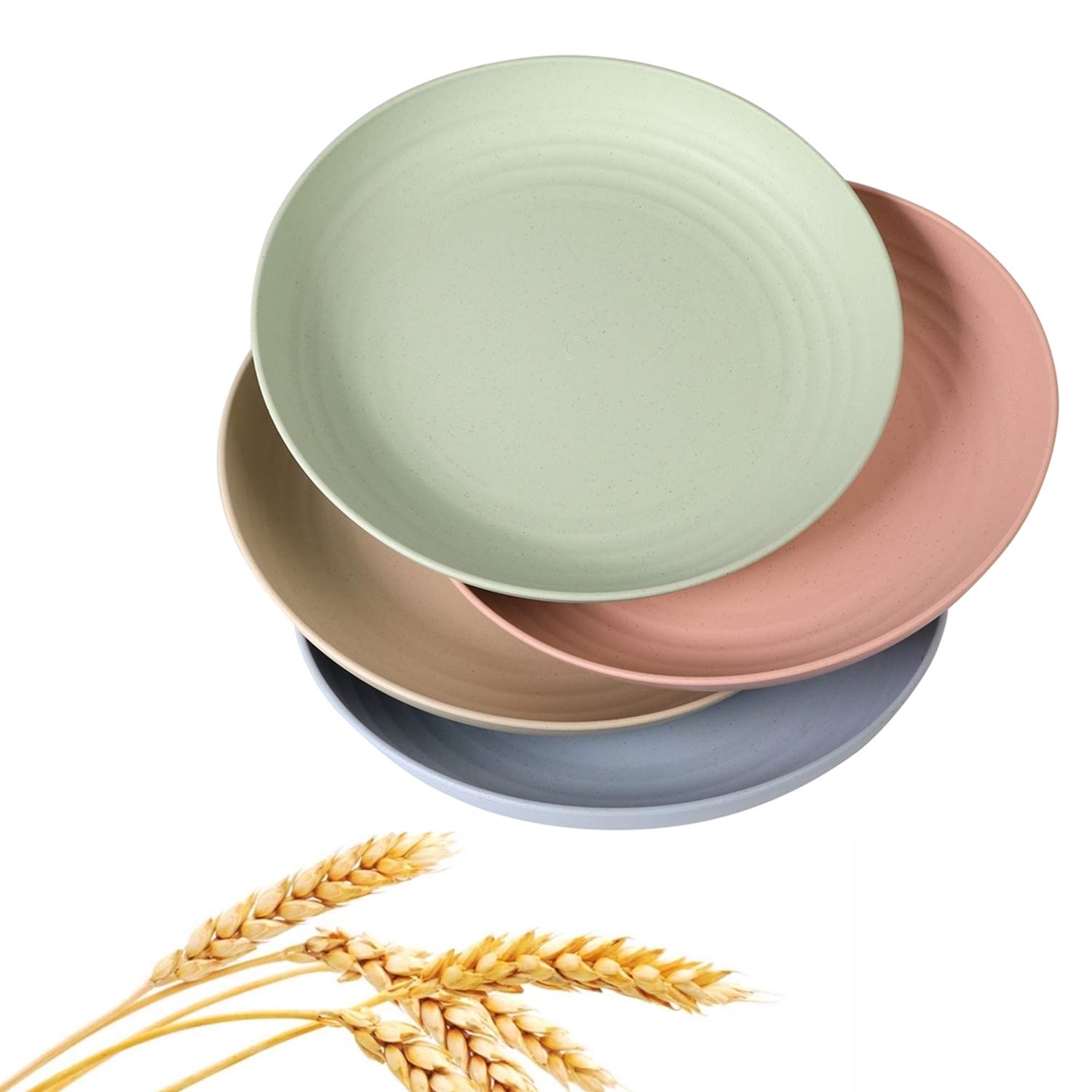 Eco-Friendly Wheat Straw Plates Set - 8