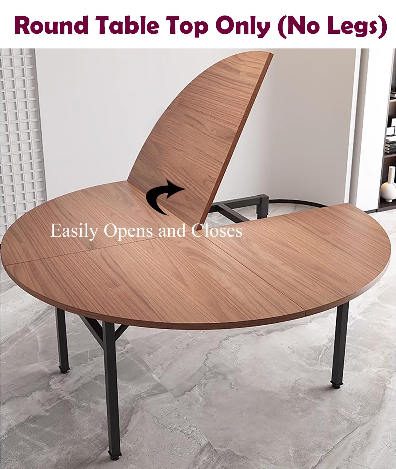 Foldable Round Solid Wood Event Table Top, 140 cm (55 inch), Perfect for Catering, Banquet, and Party Use in Dining Rooms