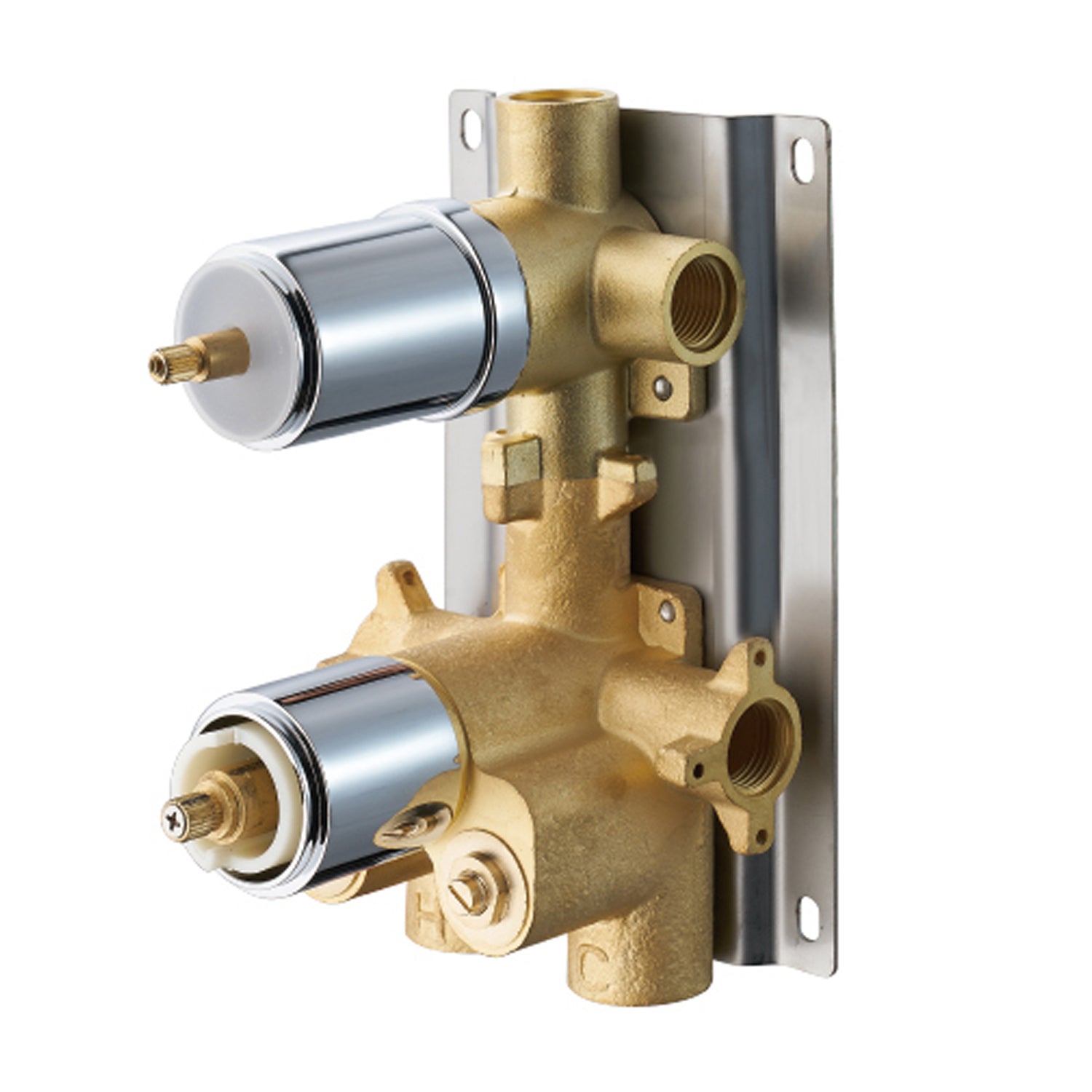DAX 1054 CR Concealed Valve Thermostatic Mixer - 3 Function Diverter for Shower, Bathtub & Handheld Spray | Perfect for Bathroom Renovation & Modern Home Upgrades