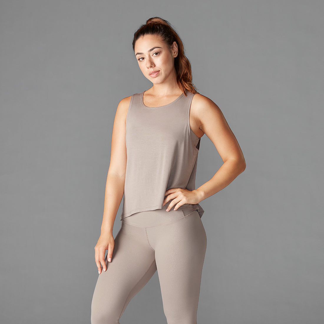 Tavi Noir High Low Tank Top for Women - Stylish Asymmetrical Hem Casual & Party Wear - Perfect for Layering, Workouts, and Night Out