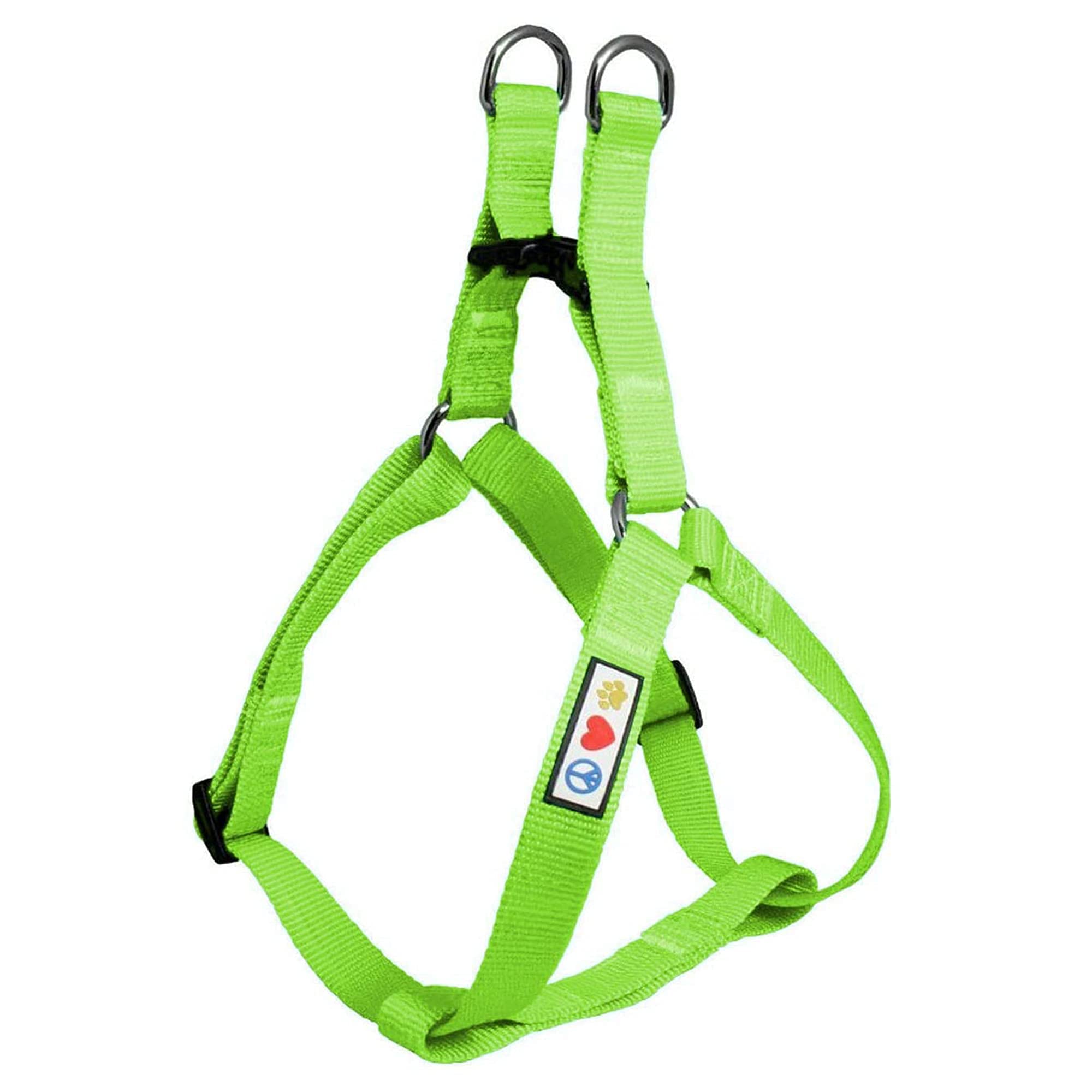Pawtitas Small Dog Harness, Collar & Leash Set - Green | 6ft Adjustable Leash for Extra Small & Small Dogs | Perfect for Walking, Training & Outdoor Adventures