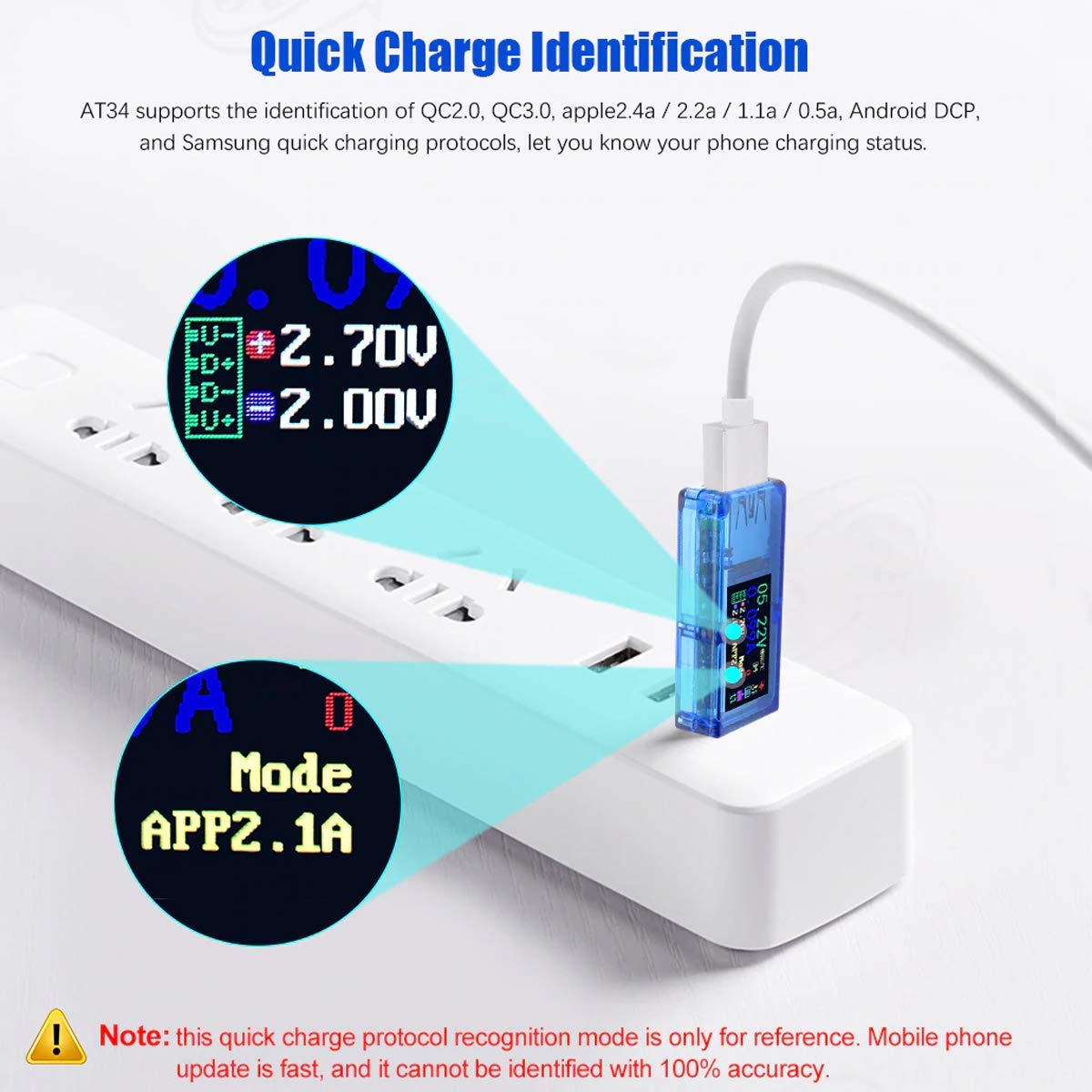 AiLi USB 3.0 Tester with IPS Display - Voltage & Current Meter for Chargers (3.7-30V 0-4A) - Perfect for Tech Testing & DIY Projects