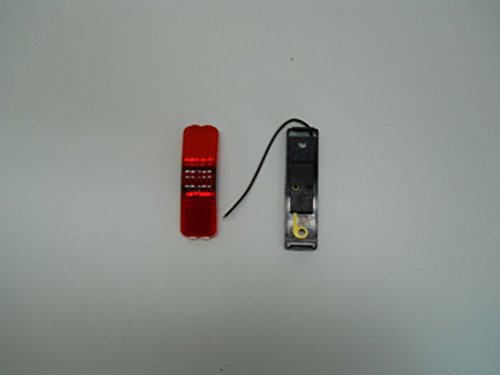 One TecNiq Red LED Clearance Side Marker Light 1x4 Inch for Camper, Trailer & Truck - Waterproof & Durable for Night Driving & Road Safety