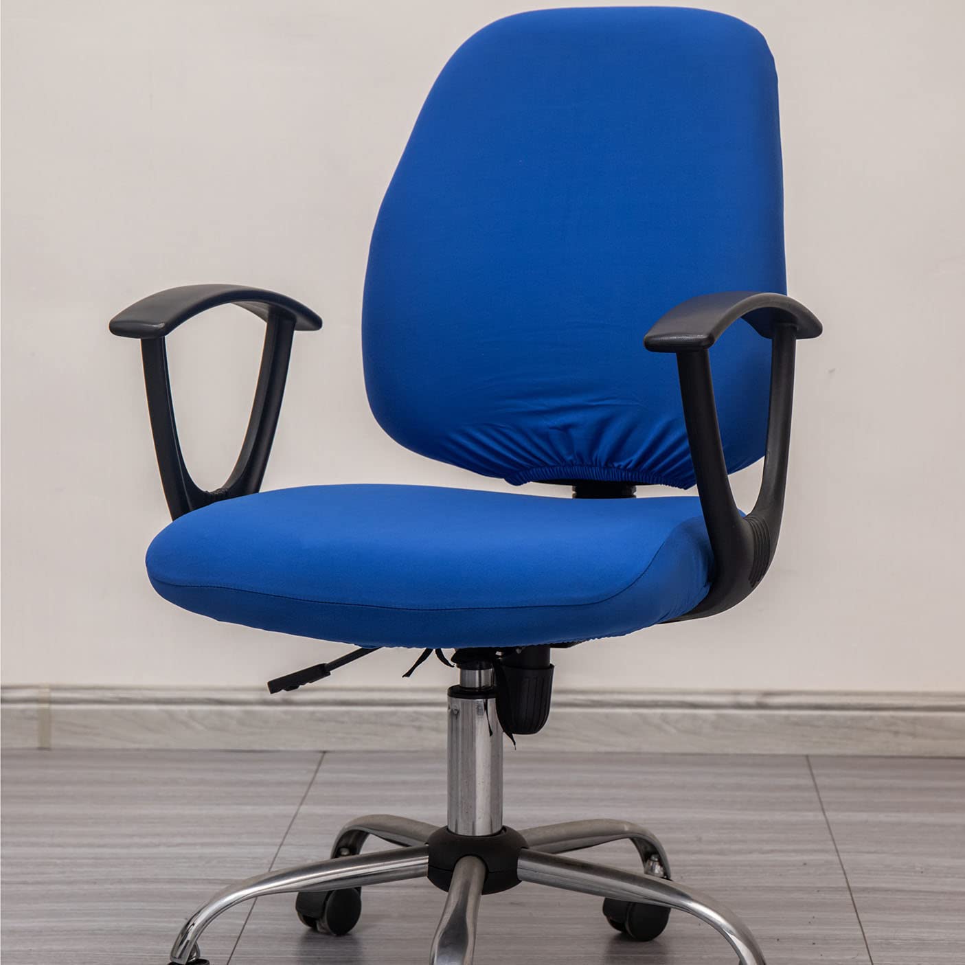 Melaluxe Universal Stretchable Office Chair Cover - Protective Slipcover for Computer & Desk Chairs - Fits Most Swivel & Rolling Chairs (Royal Blue) - Perfect for Home Office, Gaming Setup & Workspace Protection