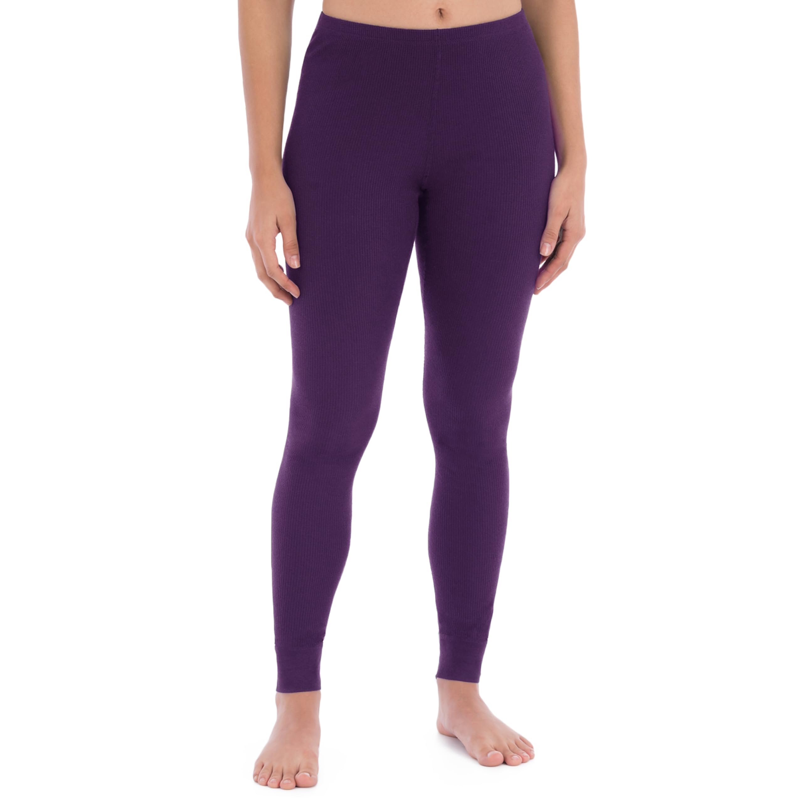 Fruit of the Loom Women's Micro Waffle Premium Thermal Underwear - Soft & Warm Winter Base Layer for Cold Weather, Lounge & Sleepwear