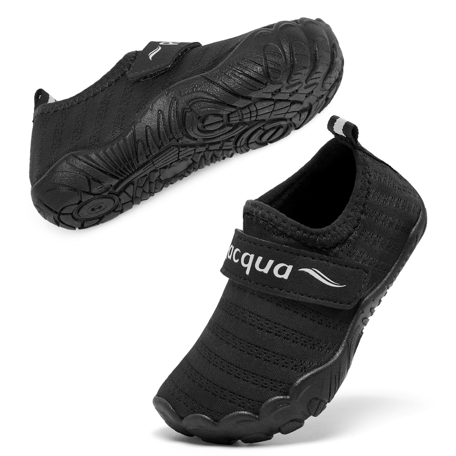 **Racqua Toddler Water Shoes for Boys & Girls - Quick Dry Aqua Shoes for Kids, Barefoot Beach Shoes - Perfect for Swimming, Beach, Pool & Outdoor Play**