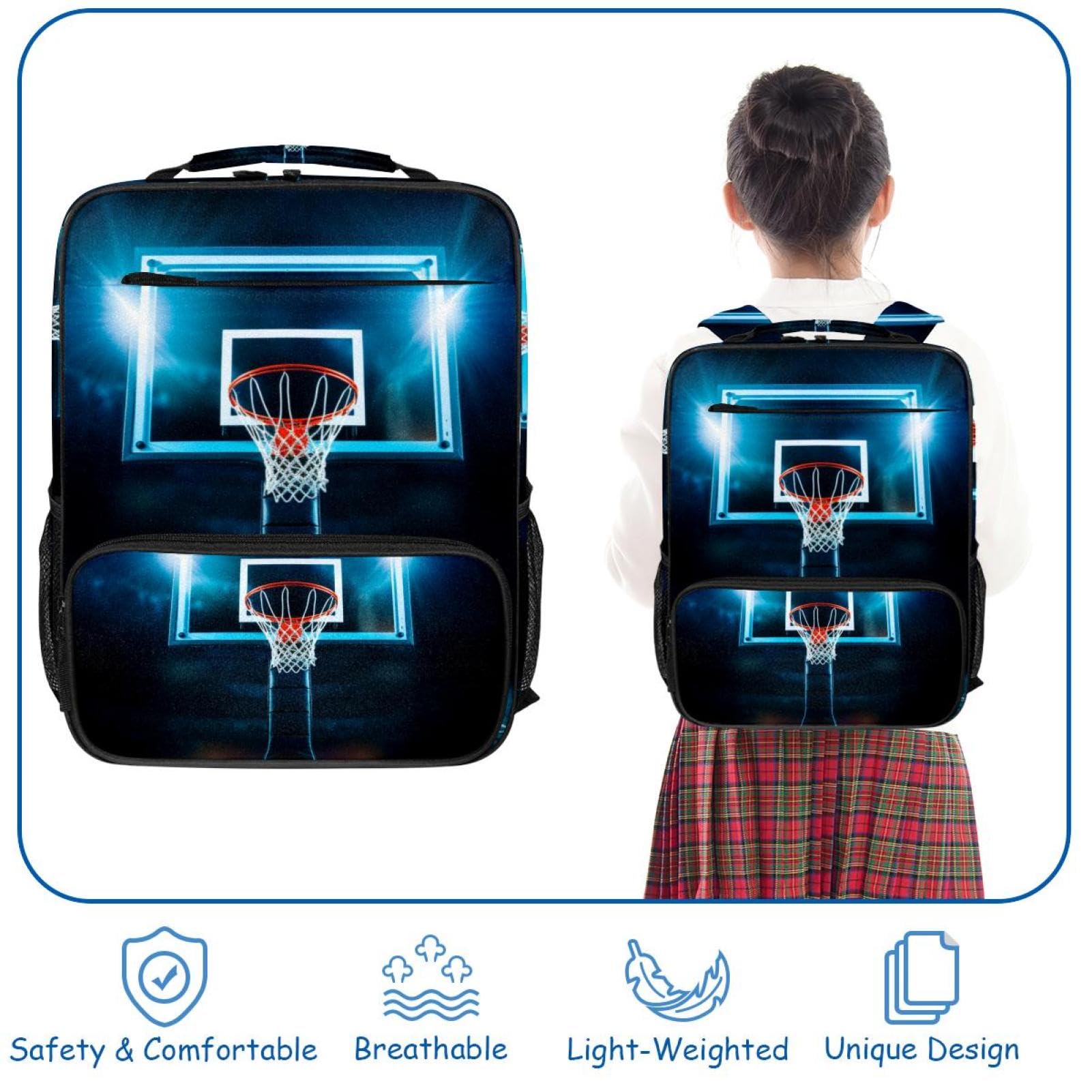 Best Travel Backpacks for Women & Men - Lightweight Durable Hiking Backpack with Laptop Compartment | Perfect for Gym, Basketball Games & Outdoor Adventures
