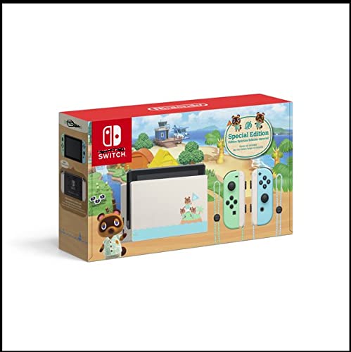 Nintendo Switch Console - Animal Crossing: New Horizons Limited Edition Bundle | Portable Gaming System for Home & Travel Entertainment
