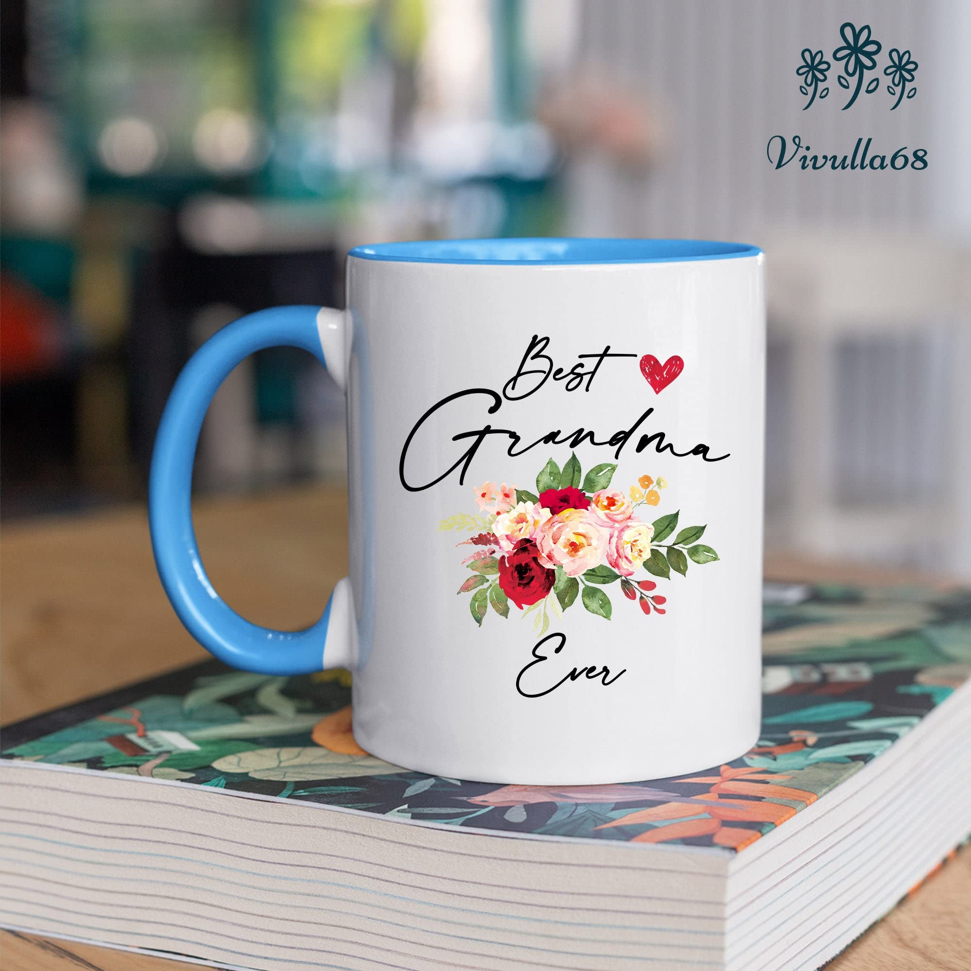 Best Grandma Mug - Unique Gift for Christmas, Birthday & Mother's Day - 11oz