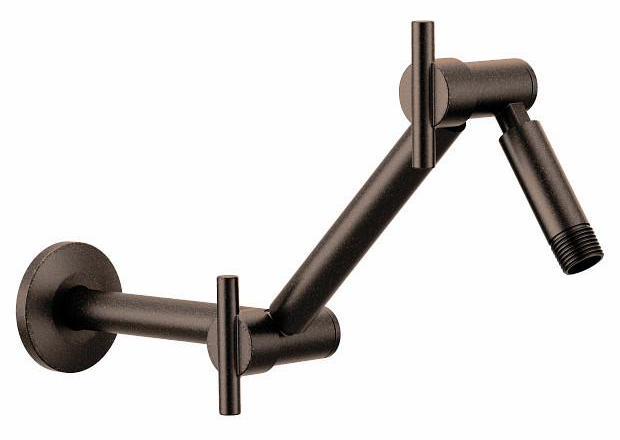 Moen S116ORB Adjustable Shower Arm in Oil Rubbed Bronze Finish - Extendable Shower Pipe for Bathroom Renovation & Modern Spa Experience