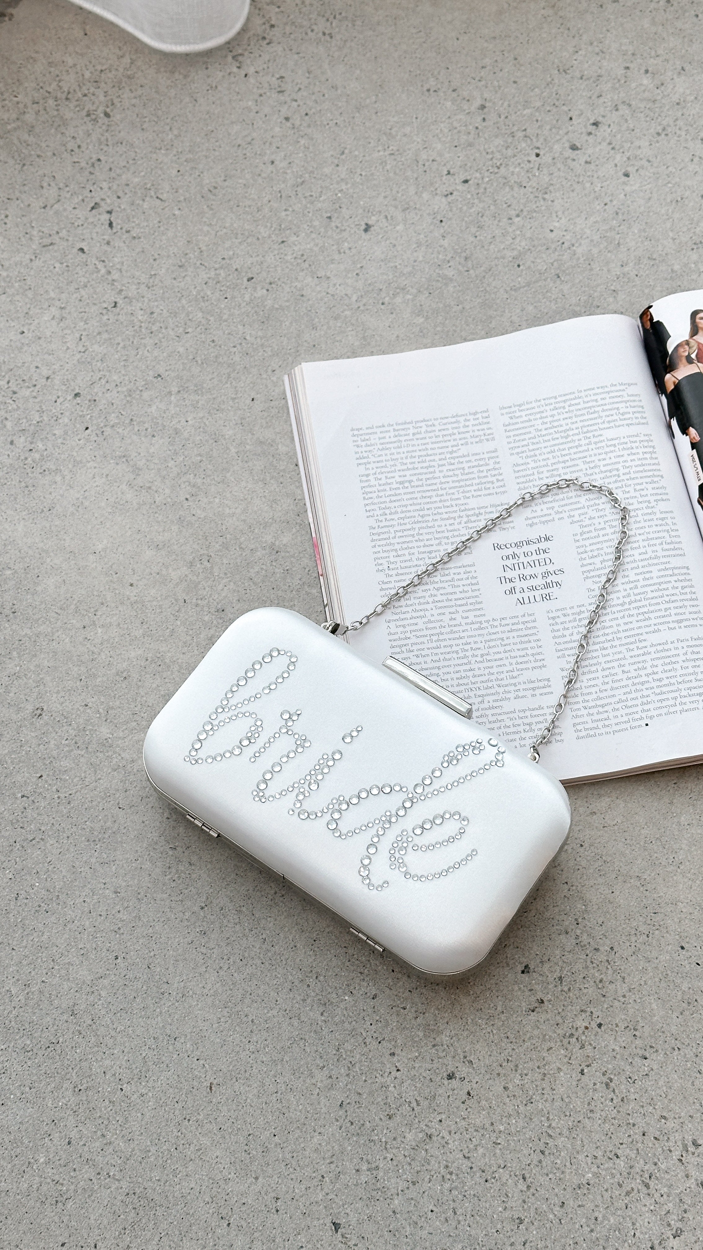 Elegant Silver Satin Bridal Clutch for Wedding - Perfect for Bride's Special Day & Formal Events