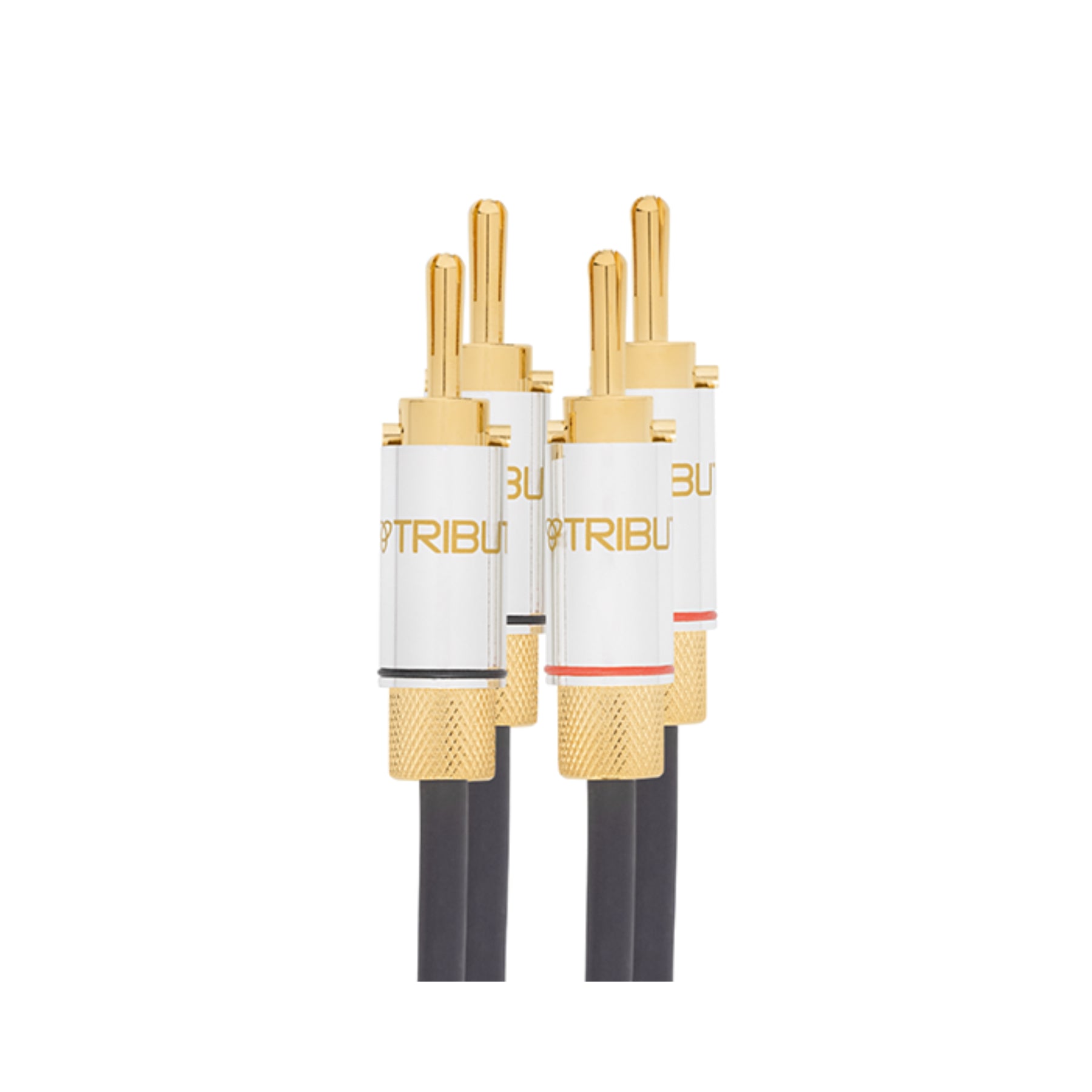 Tributaries Model 8SP High-Quality Banana Speaker Cables - Premium Audio Connection for Home Theater & Stereo Systems (Pair) - Perfect for Surround Sound & Hi-Fi Setups