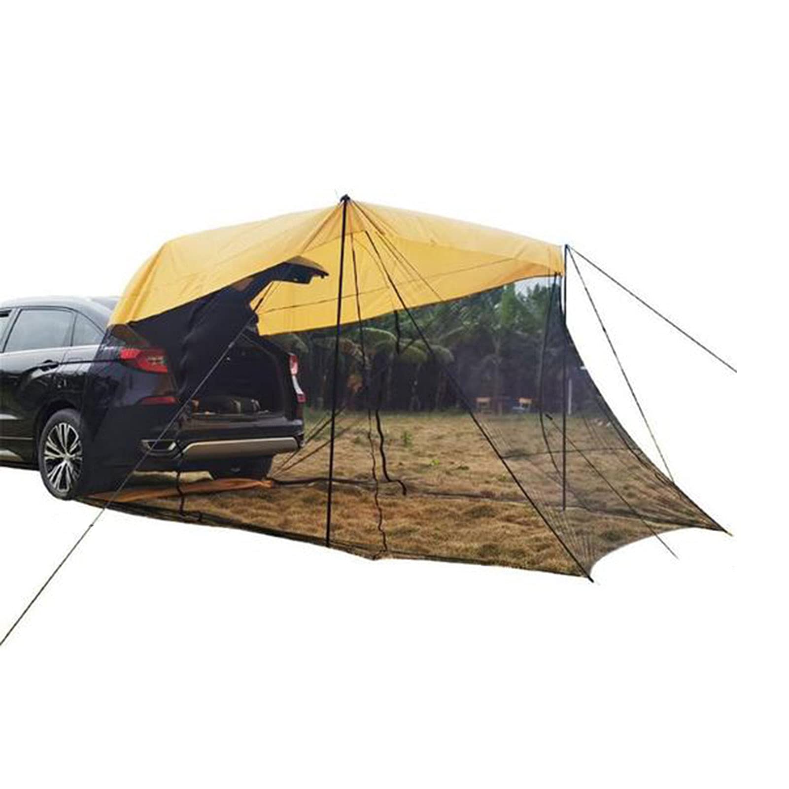 Car Rear Extension Sunshade Tent - SUV Trunk Side Awning for Outdoor Camping, Beach Trips & Road Trips | Portable Vehicle Shade Shelter for Picnics, Tailgating & Summer Adventures