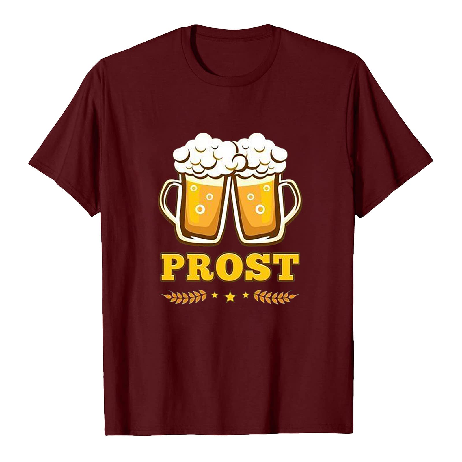 BFAFEN Oktoberfest Shirts for Women & Men - Cute Bavarian Graphic Tees, Short Sleeve Round Neck Tops - Perfect for Oktoberfest Parties, Beer Festivals & German Themed Events