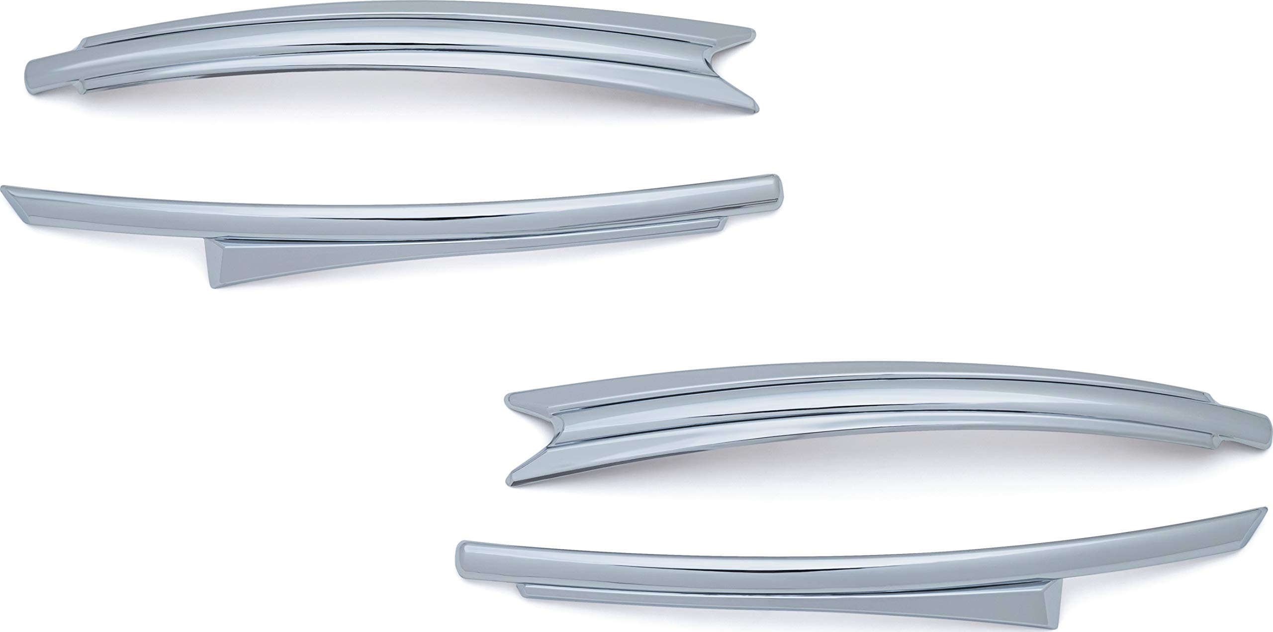 Kuryakyn 5670 Chrome Saddlebag Trim Top for 2014-2019 Indian Motorcycles - Motorcycle Accent Accessory for Enhanced Style & Protection on Cruisers & Touring Bikes