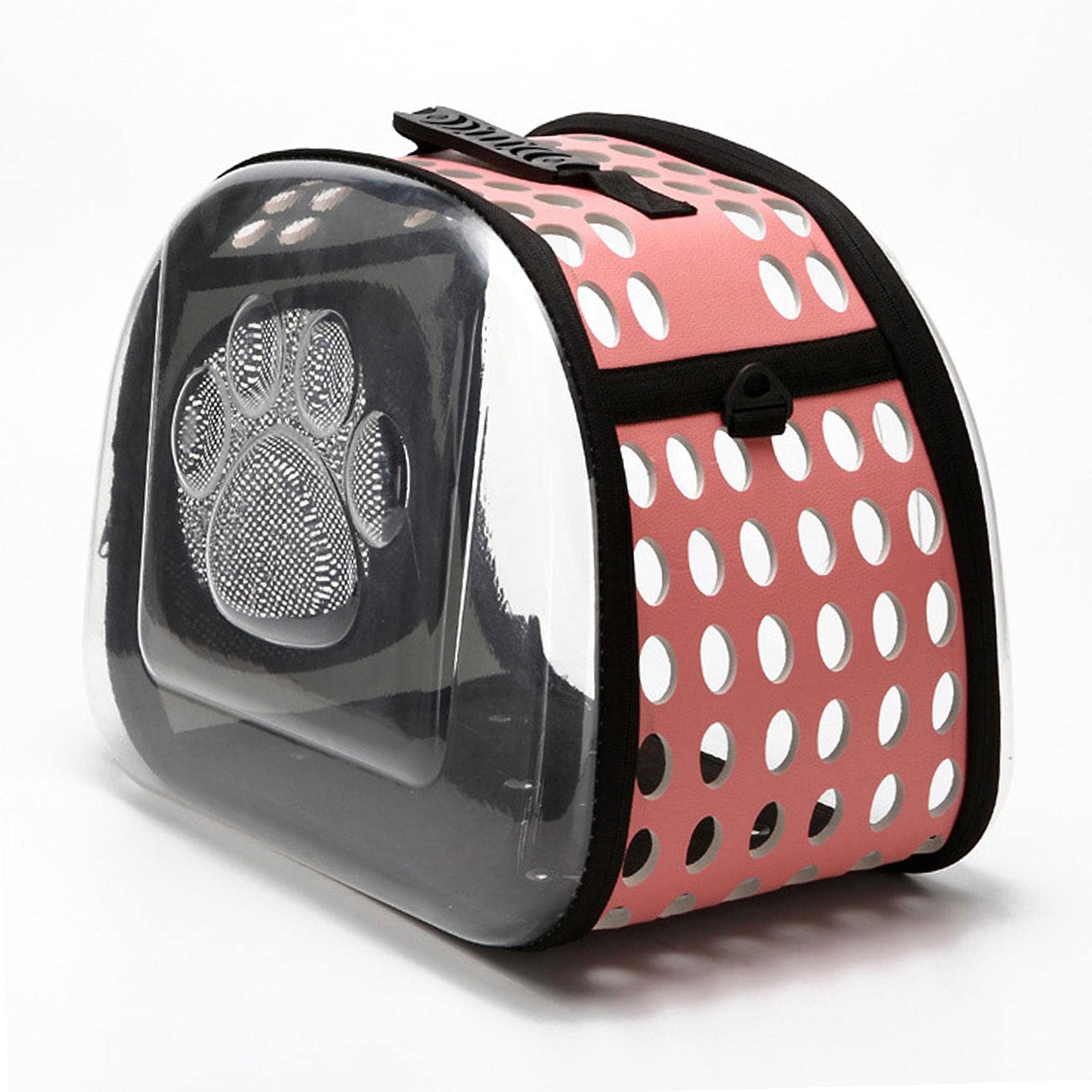 Enakshi Large Cat Carrier with Adjustable Shoulder Strap - Pink Pet Travel Backpack for Hiking, Vet Visits & Airplane Trips | Durable Pet Supplies for Cats & Small Dogs