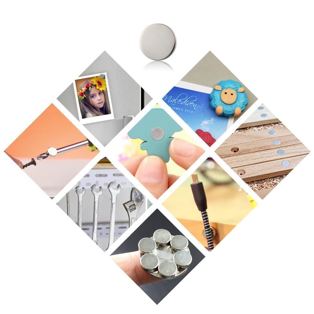 WOBATOY 15-Piece 20x2mm Customizable Refrigerator Magnets - Strong Multi-Purpose Fridge Magnets for Whiteboards, Maps & Bulletin Boards - Perfect for Home, Office & Classroom Organization