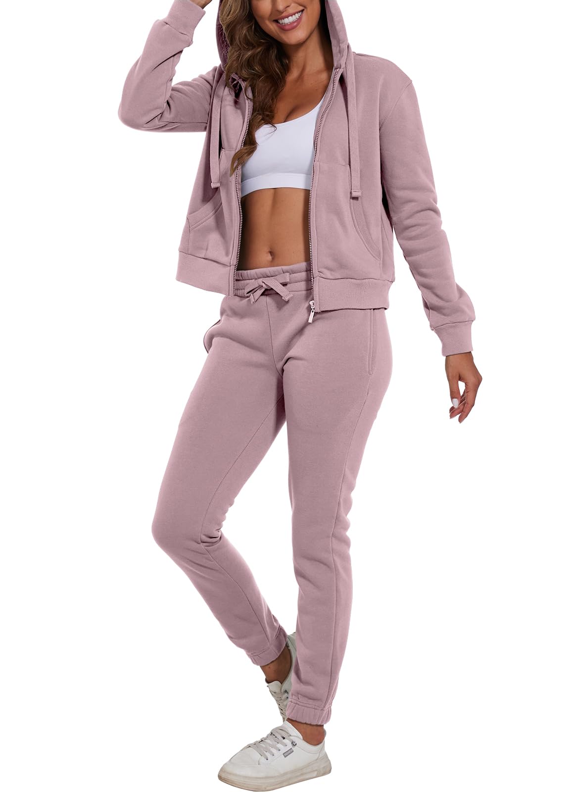 Xmgelp Women's 2 Piece Casual Tracksuit Set - Soft Athletic Jogging Sweatsuit for Running, Yoga & Lounge Wear - Comfortable Workout Outfit for Women