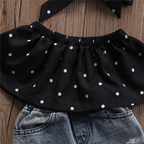 Adorable Toddler Baby Girl Summer Outfit Set - Cotton Tank Top & Denim Shorts 2-Piece Clothing | Perfect for Beach, Playdates & Family Outings