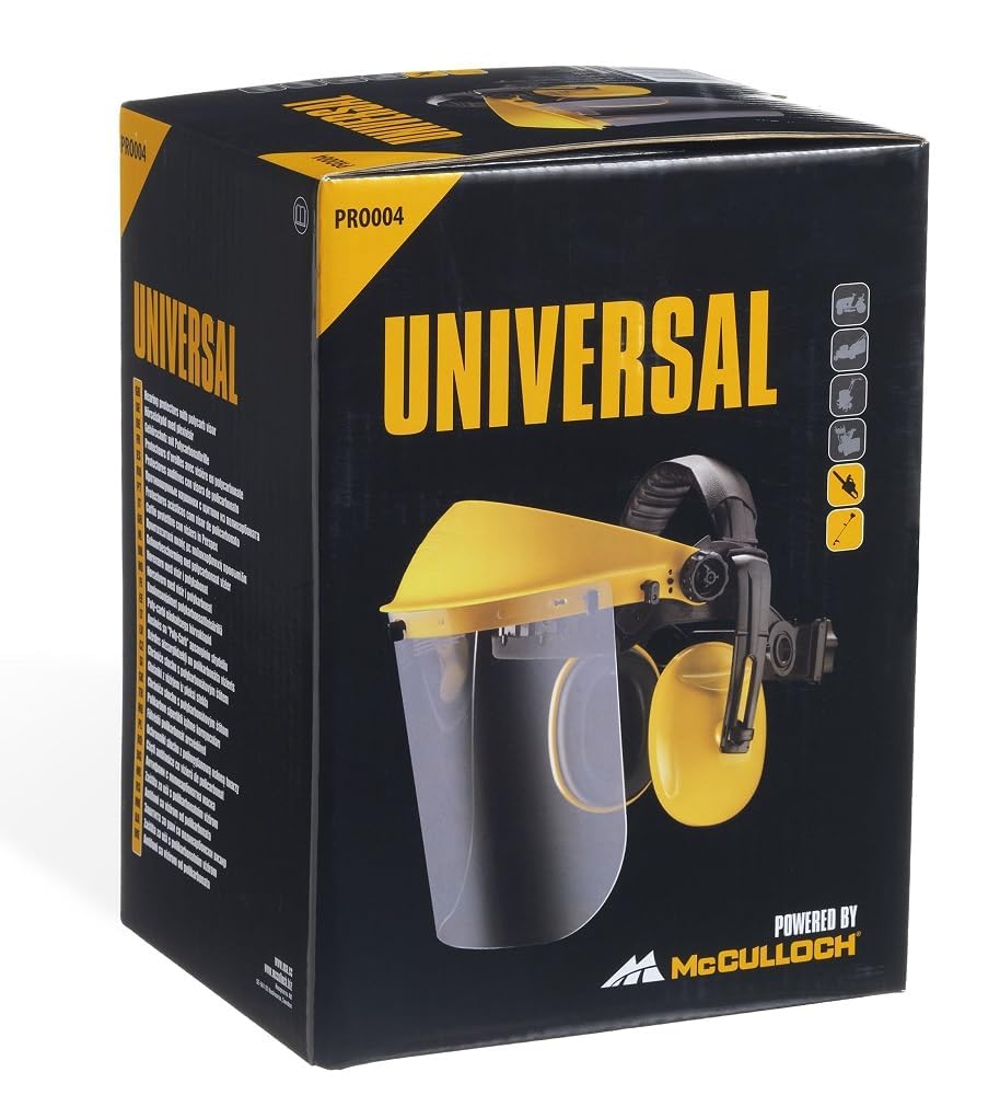Universal PRO004 Noise Cancelling Ear Muffs with Wraparound Capsules - Soundproof Hearing Protection for Gardening, Construction & Yard Work - Comfortable Safety Earmuffs for Outdoor Activities