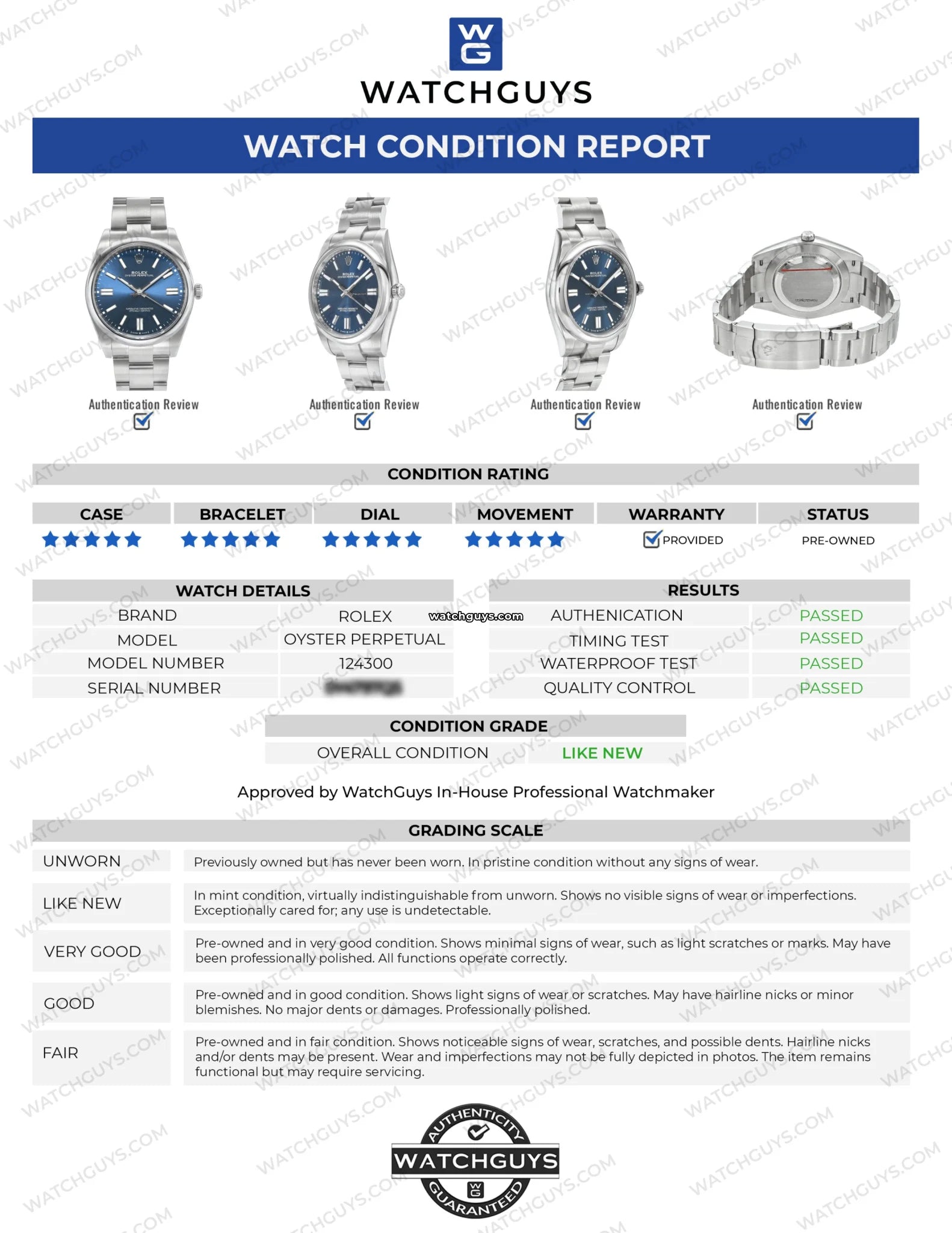 Rolex Oyster Perpetual 124300 Men's Watch with Blue Dial - Luxury Automatic Timepiece for Business, Formal & Everyday Wear