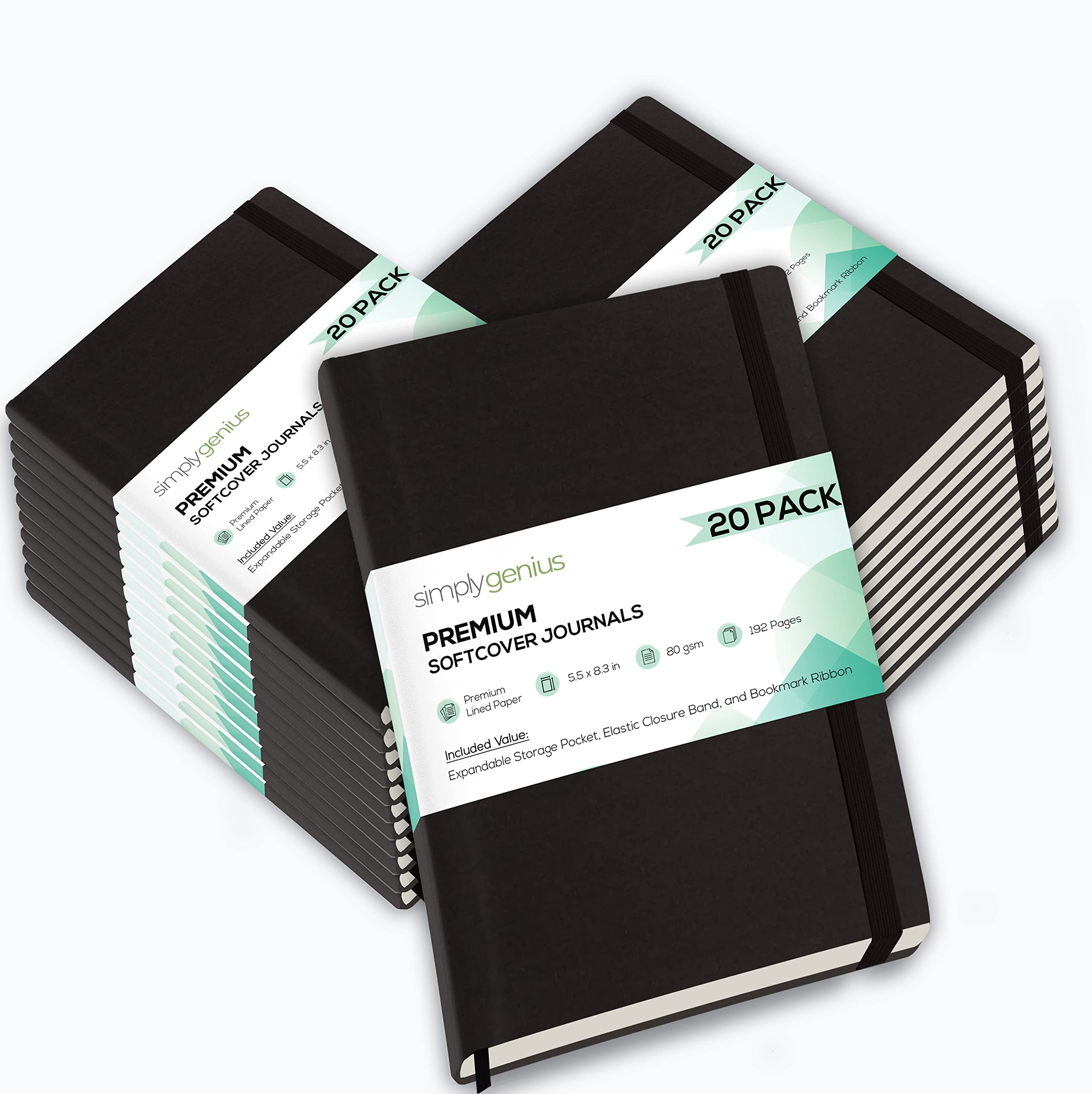 Simply Genius A5 Dotted Grid Notebook - 192 Page Hardcover Journal for Writing, Planning & Note Taking - 5.7