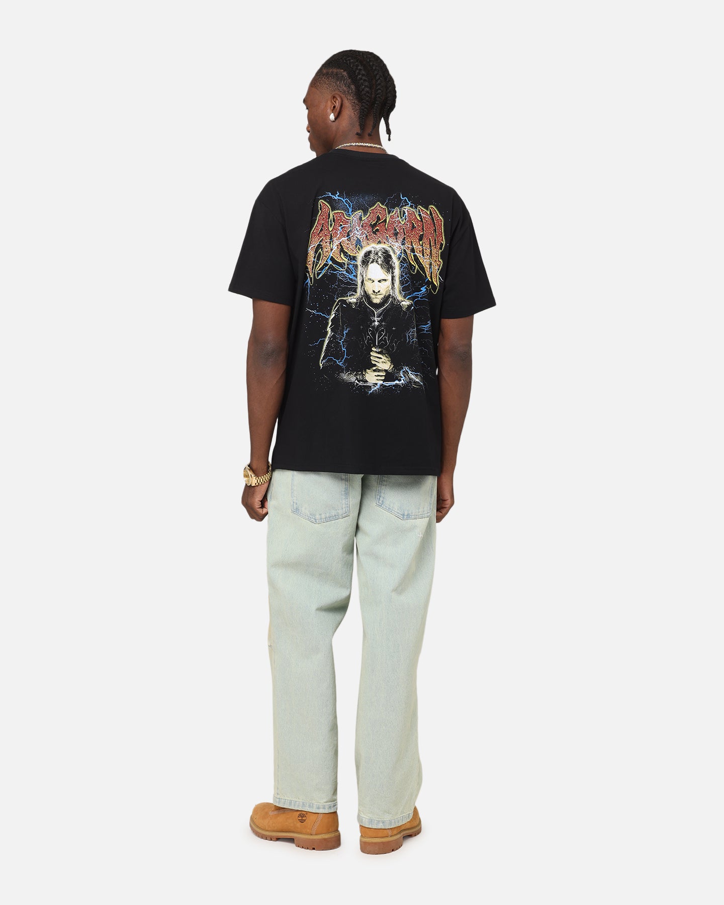 The Lord of the Rings Aragorn Heavy Cotton T-Shirt | American Thrift | Black Graphic Tee for Men | Perfect for Cosplay, Movie Nights & Fantasy Fans