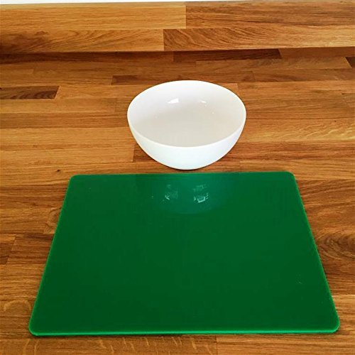 Premium Green Rectangular Placemat Set - Large Size (8-Pack) - Elegant Table Setting for Dining, Parties & Home Decor