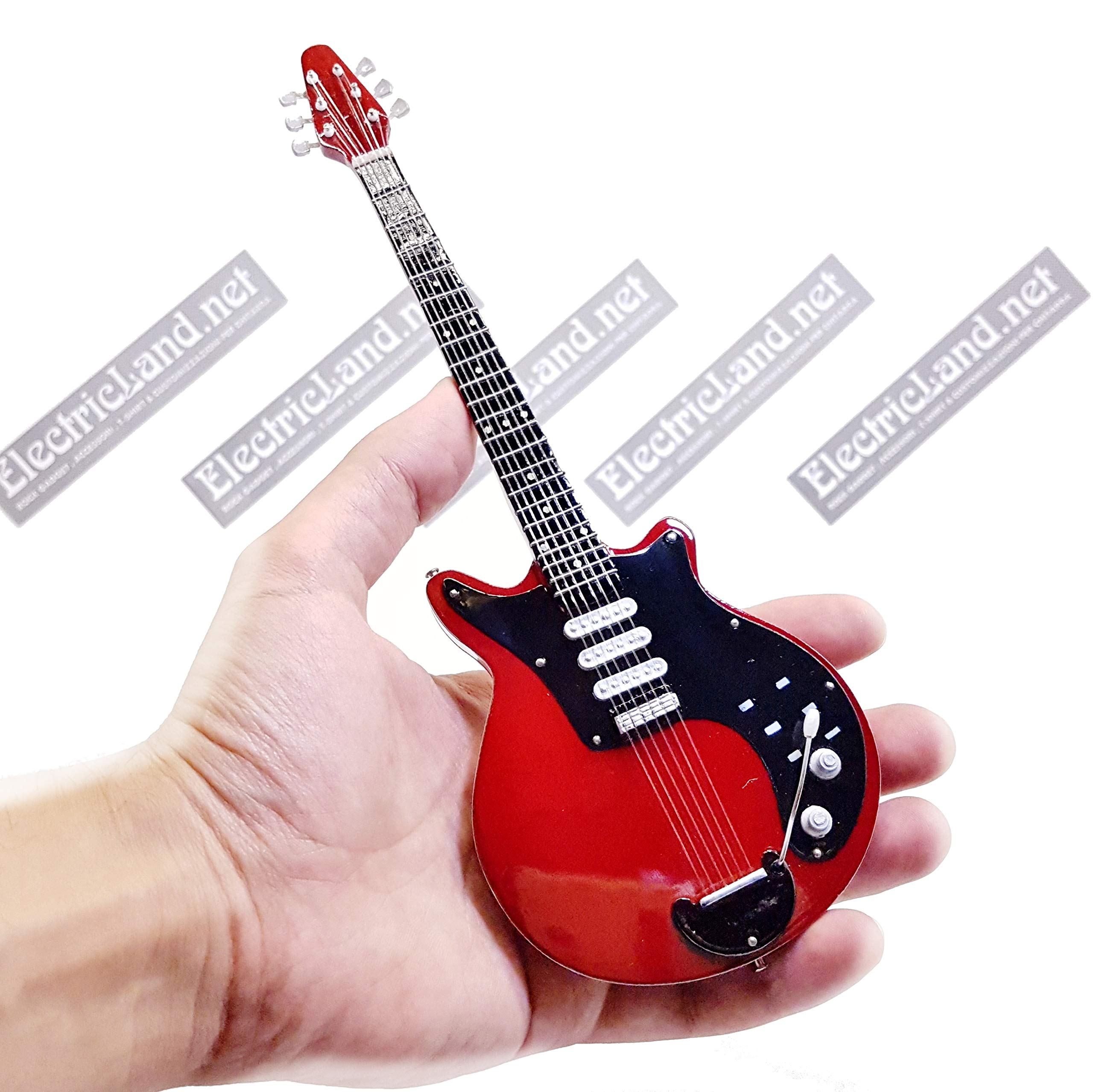 Mini Live Set Queen Bohemian Rhapsody Tribute Freddie Mercury Brian May Red Special 1:4 Scale Collectible Model with Drum Kit & Guitar - Perfect for Music Lovers, Queen Fans & Collectors (Home Display, Office Decor, Gift Idea)