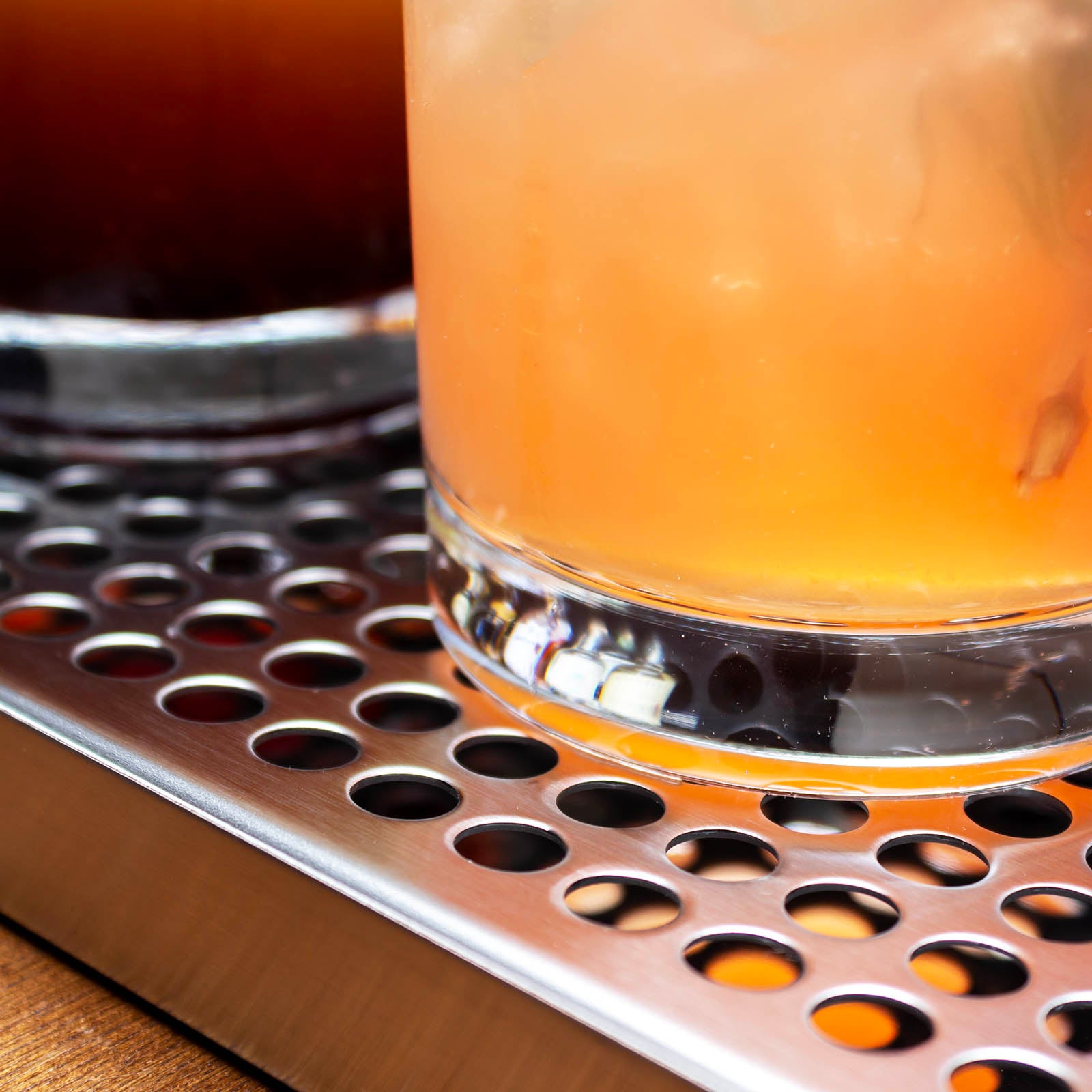 BarConic® Stainless Steel Drip Tray with Drain Holes - 16 x 6 Inches - Heavy Duty Bar Sink Accessory for Home & Commercial Use - Perfect for Bars, Restaurants, and Outdoor Kitchens