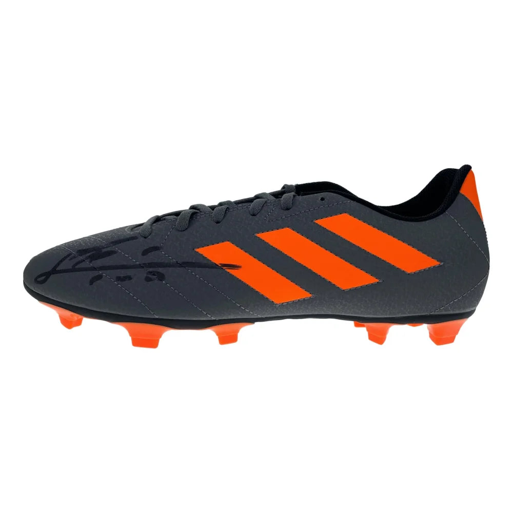 Authentic Leo Messi Autographed Adidas Soccer Cleats - Certified COA by Beckett - PSG & Barcelona Memorabilia - Perfect for Football Collectors & Sports Fans Display
