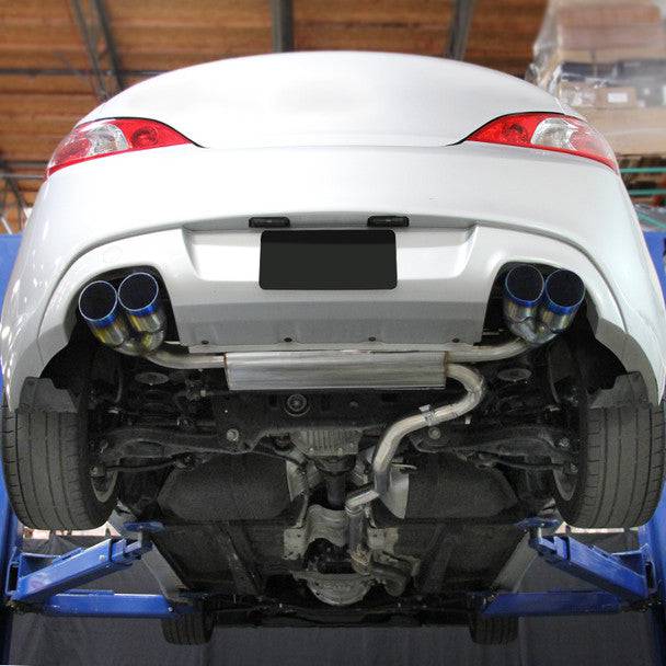 Spec D Performance Catback Exhaust System for 2009-2014 Hyundai Genesis Coupe 2.0T - Quad Tip Design - High Flow Stainless Steel - Enhanced Sound & Performance - Perfect for Street Racing & Car Enthusiasts