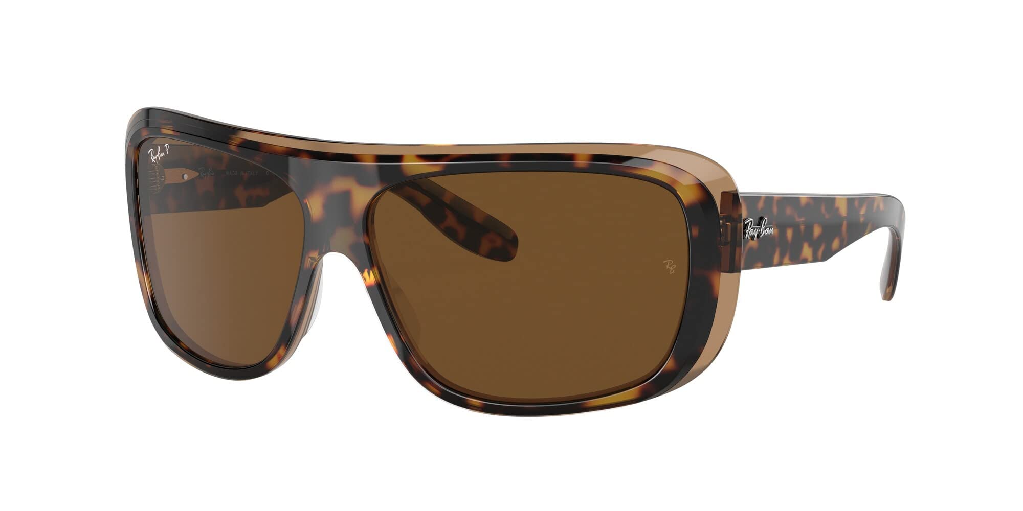 Ray-Ban RB2196 Blair Rectangular Polarized Sunglasses for Men & Women - UV Protection, Classic Aviator Style - Perfect for Driving, Beach & Outdoor Activities