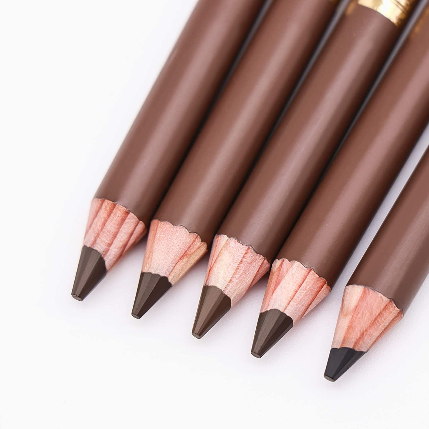 Long-Lasting Waterproof Eyebrow Pencil with Mascara Brush - 02 Dark Brown (1.4g) | Natural Look, All-Day Wear | Perfect for Daily Makeup, Gym & Outdoor Activities
