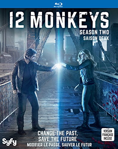 12 Monkeys Season 2 Blu-ray - Bilingual Edition (English/Spanish) | Sci-Fi Time Travel TV Series for Movie Night & Collector's Shelf