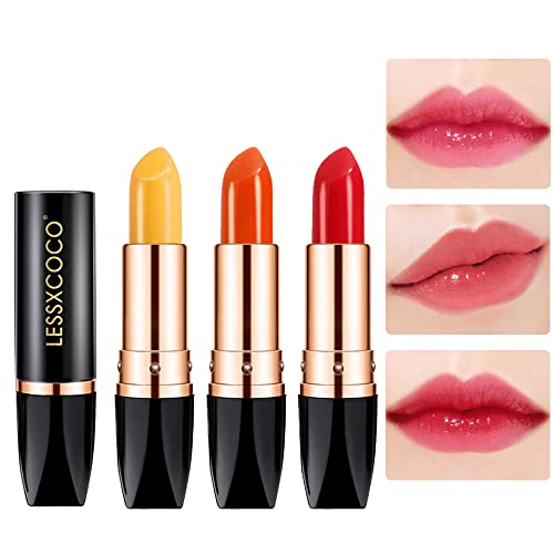 3 Pcs Carotene Orange Red Cherry Lipstick