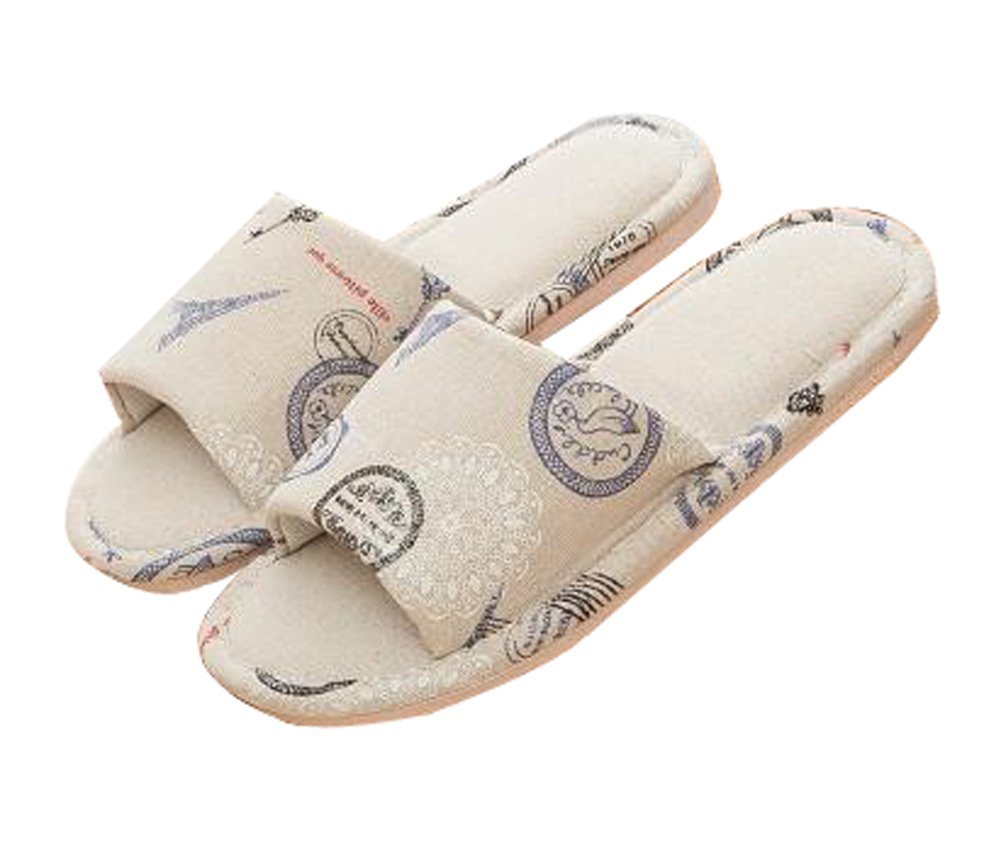 Black Temptation Men's Cotton Indoor Slippers - All-Season Cozy Tatami Home Shoes for Relaxation & Comfort