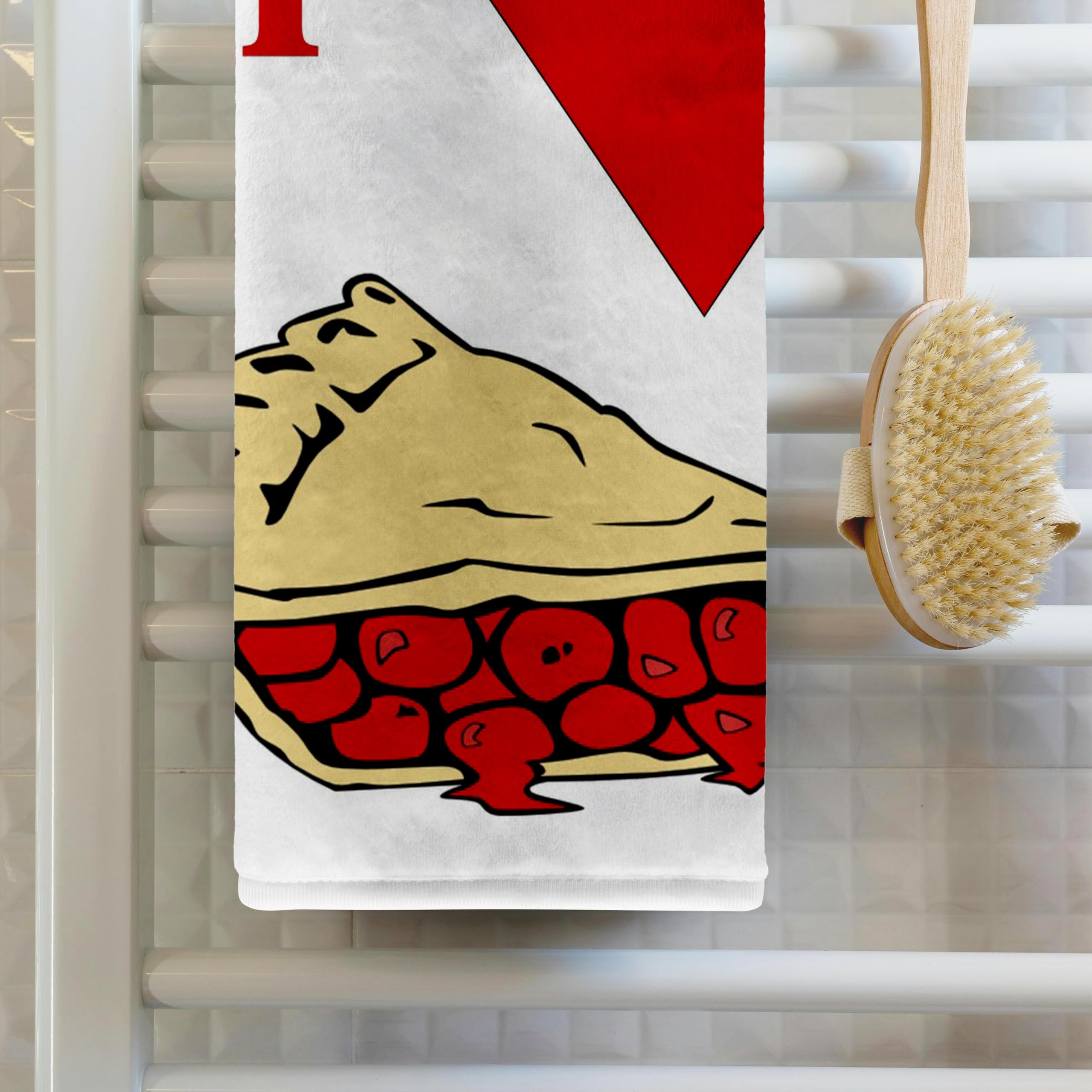 3D Rose Love Cherry Pie Kitchen Towel - 15