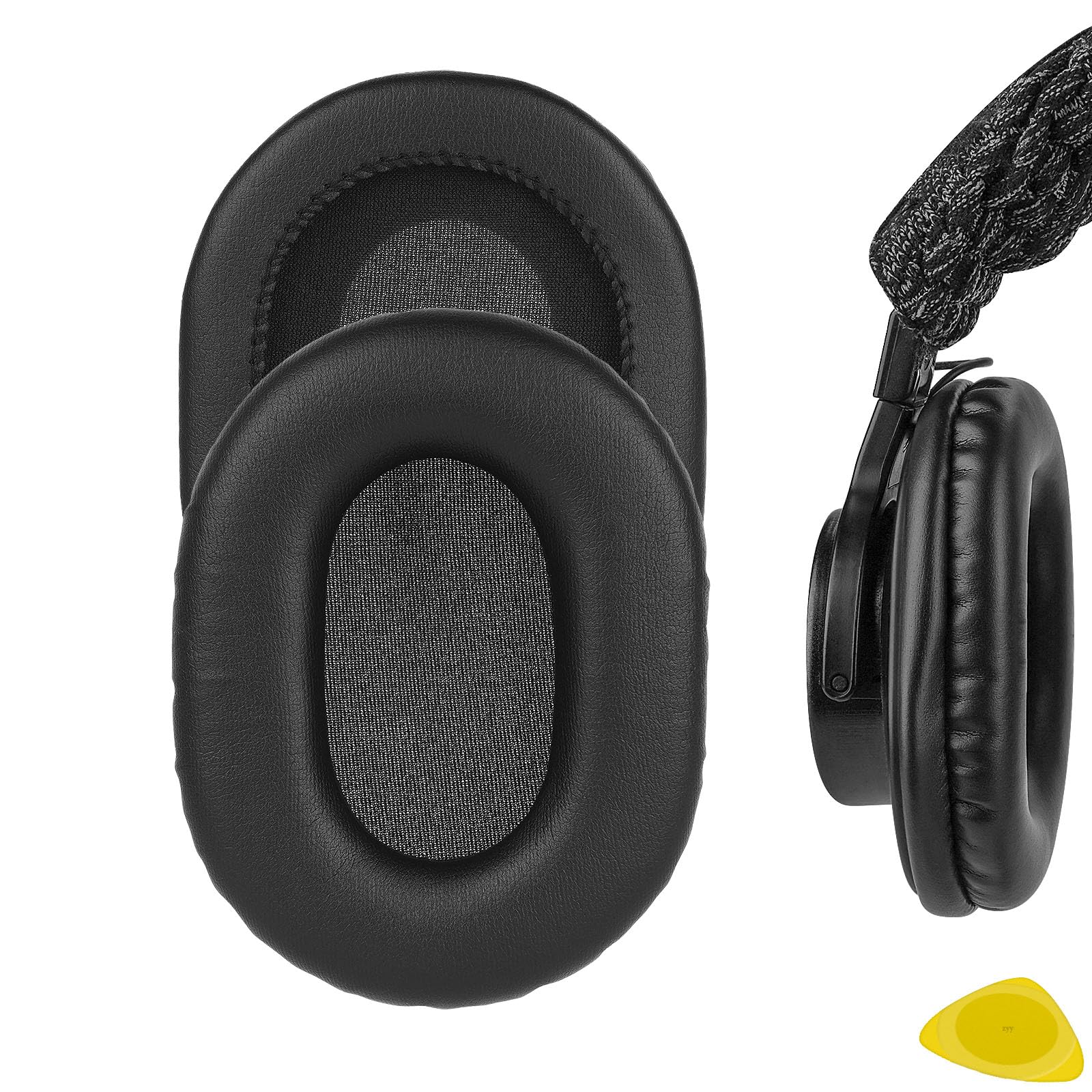 Geekria QuickFit Replacement Ear Pads for Sony MDR-7506, MDR-V6, MDR-CD900ST Headphones - Premium Memory Foam Ear Cushions & Earpads for Comfort & Noise Isolation - Perfect for Studio Recording, Gaming & Travel (Black)