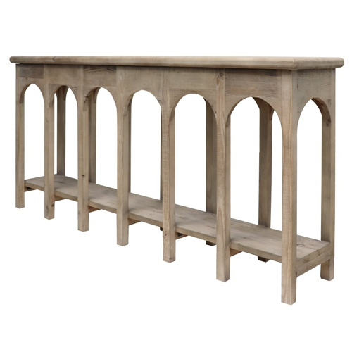 Modern Sandberg Console Table - Slim Entryway Sofa Table for Hallway, Living Room & Bedroom - Sturdy Wooden Hall Table with Storage Shelf - Perfect for Small Spaces & Home Decor