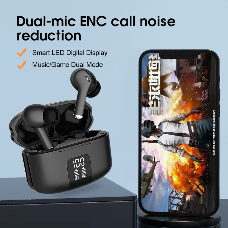 Leoxol Wireless Earbuds Bluetooth 5.3 with ANC, 36H Playtime - Perfect for Workouts & Commuting
